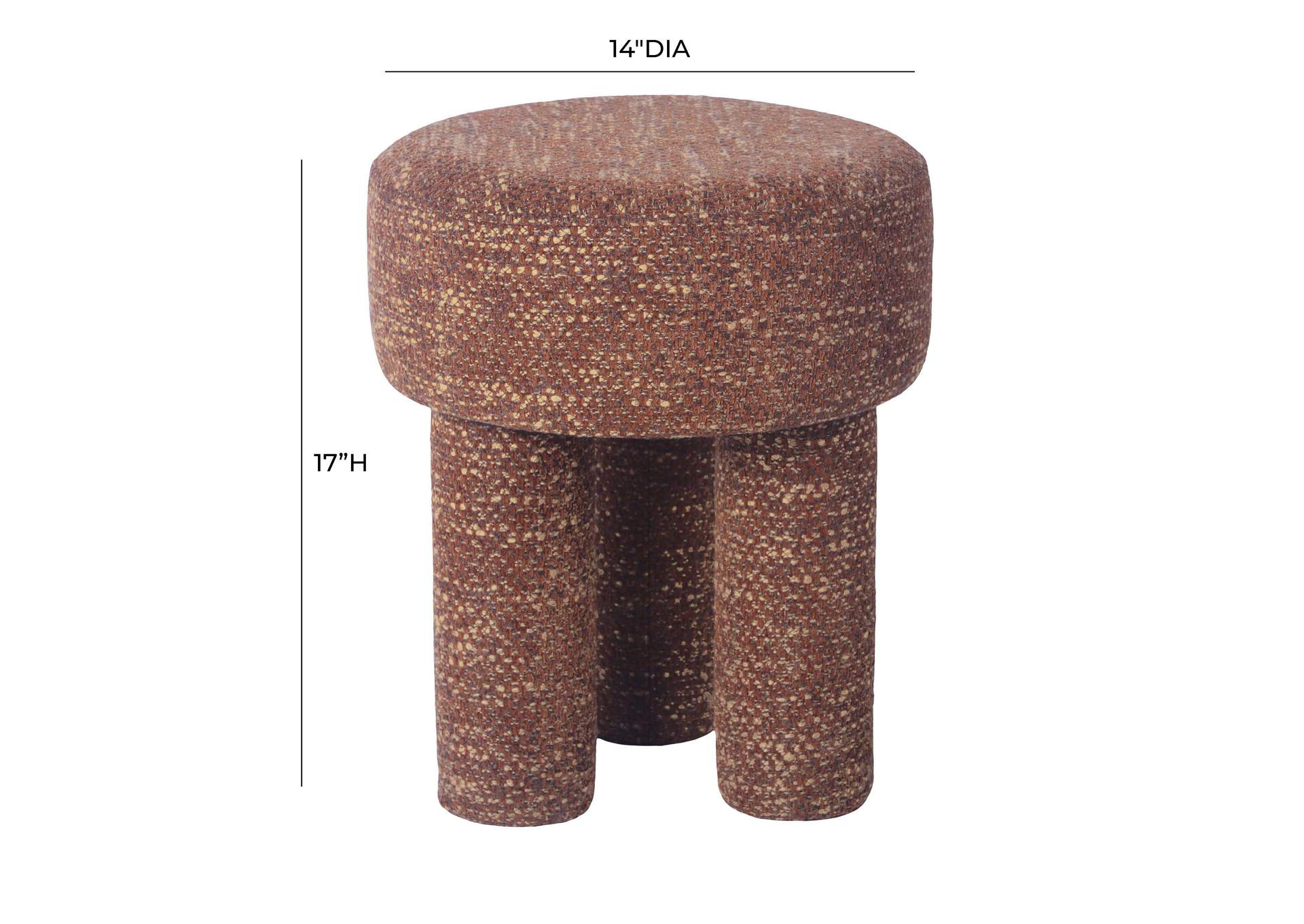 Claire Sedona Brown Knubby Stool image 8