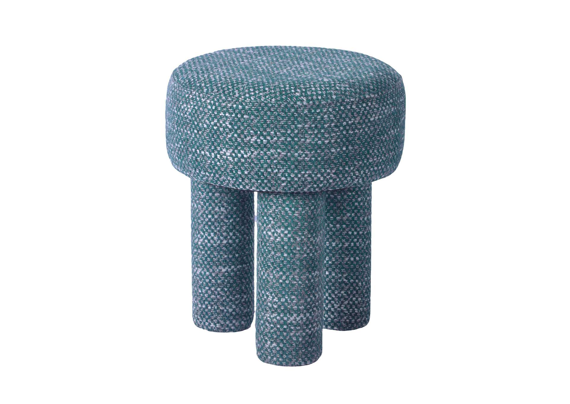 Claire Teal Knubby Stool image 1
