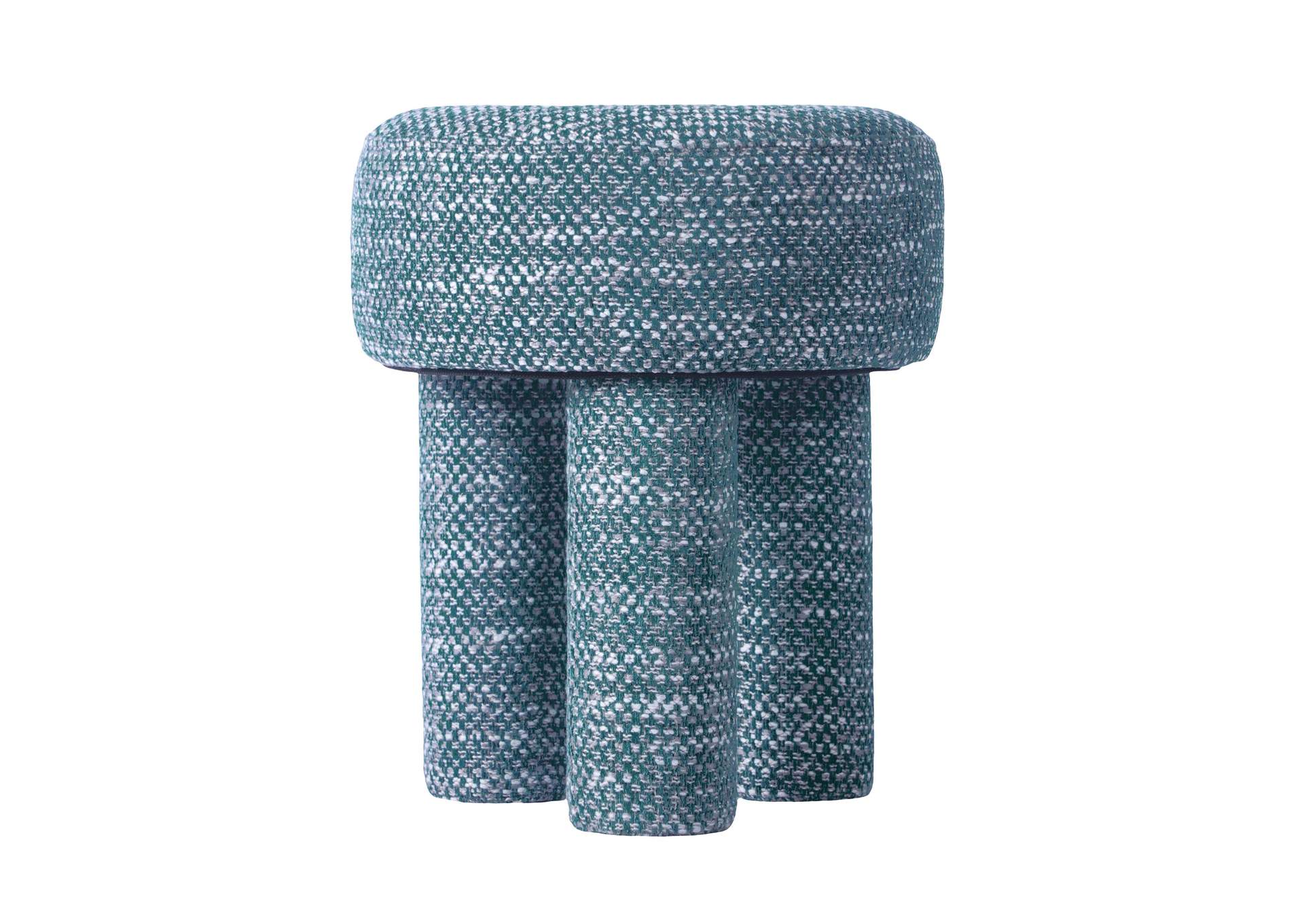Claire Teal Knubby Stool image 5