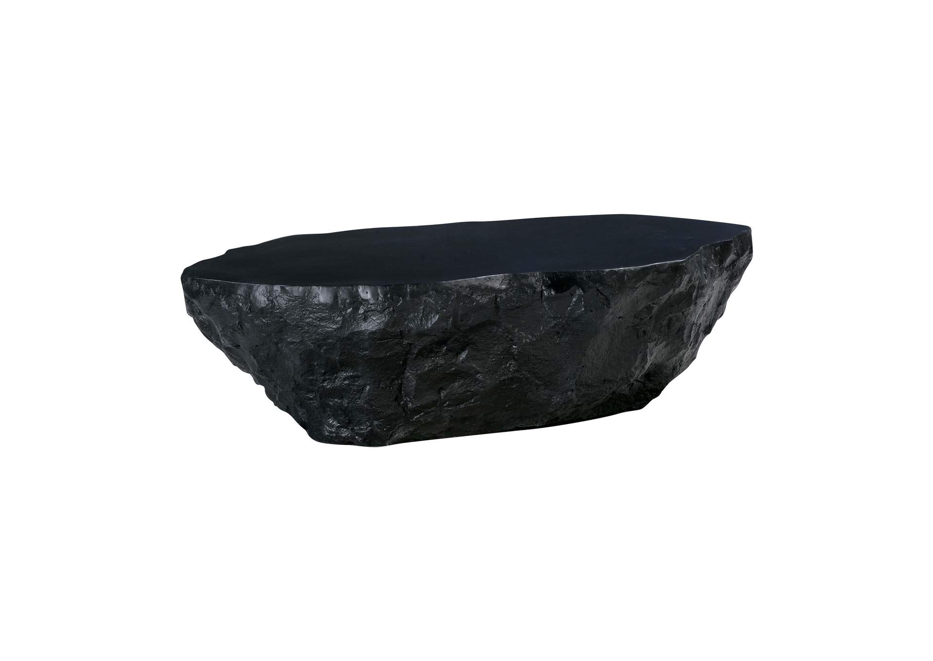 Crag Black Concrete Coffee Table image 1