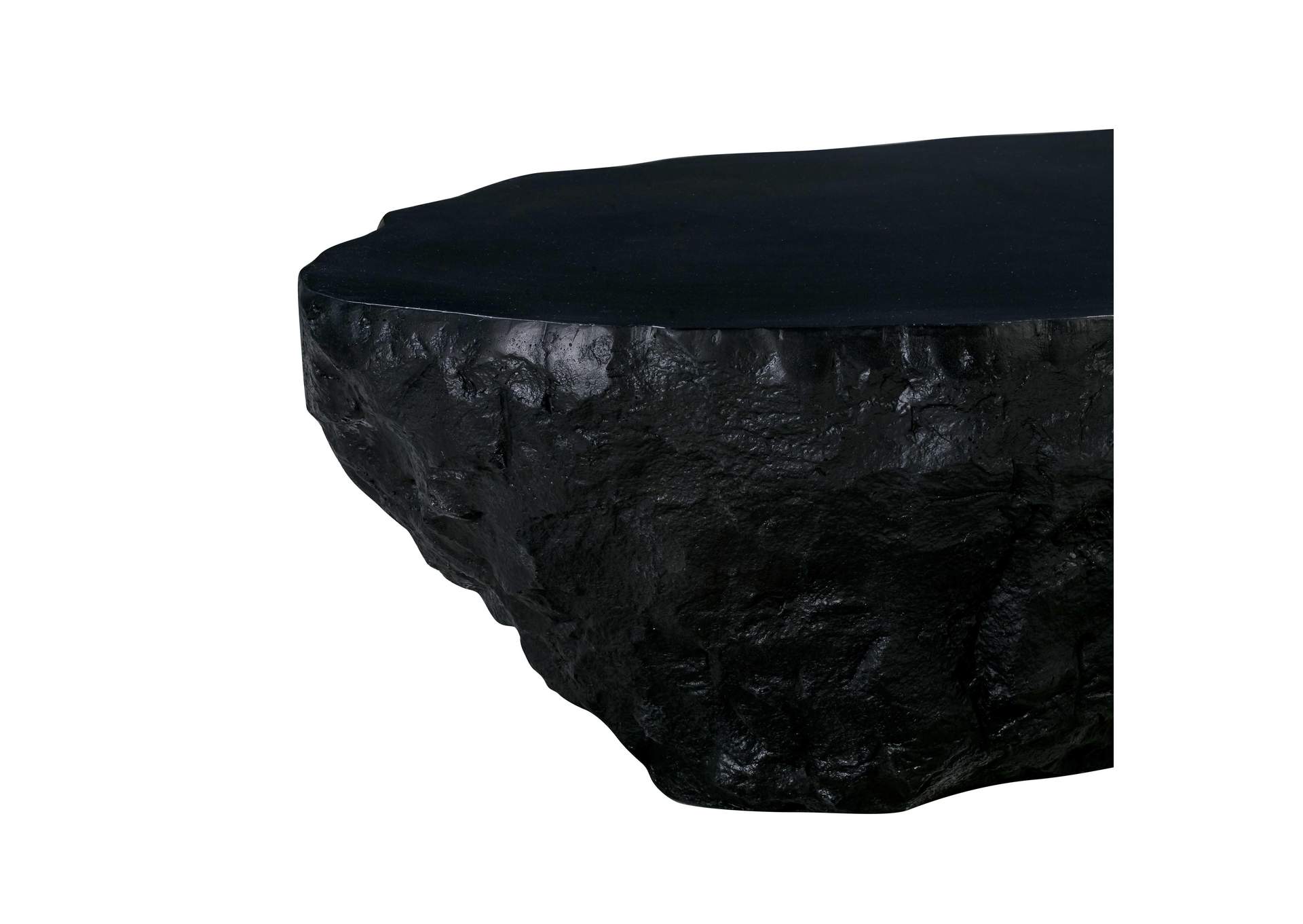 Crag Black Concrete Coffee Table image 7