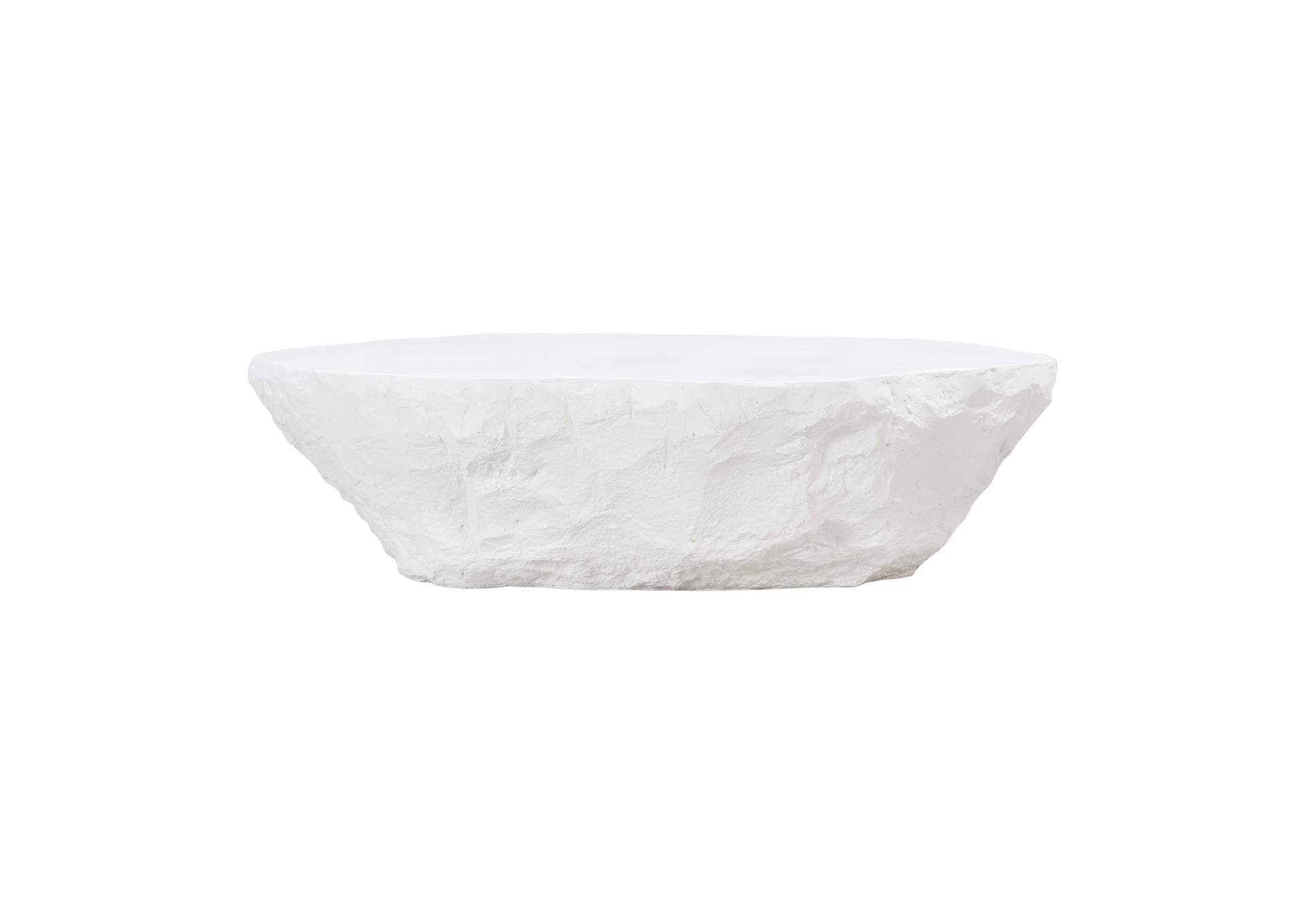 Crag White Concrete Coffee Table image 4