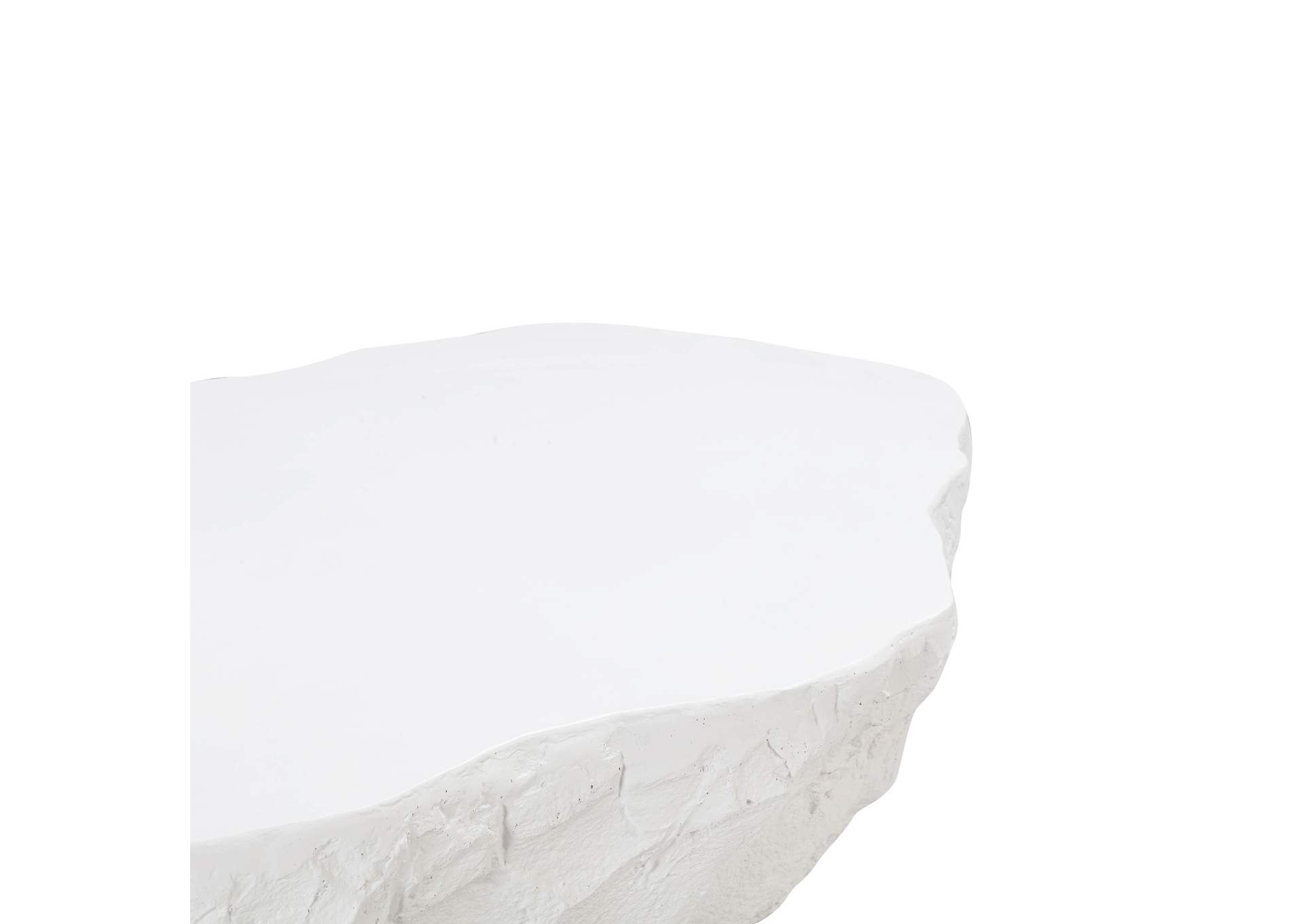 Crag White Concrete Coffee Table image 6