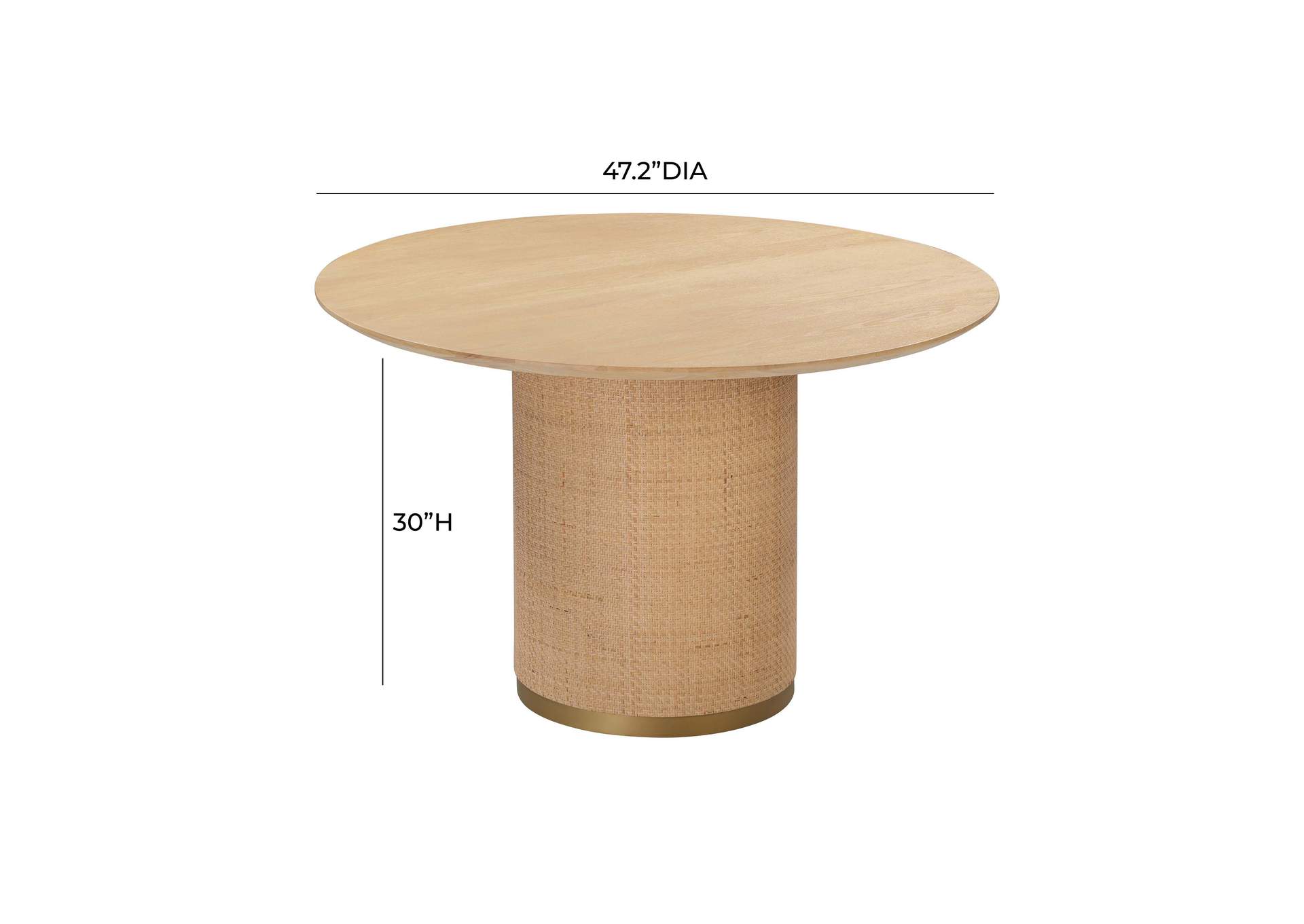 Akiba 47 Inch Round Dining Table image 8