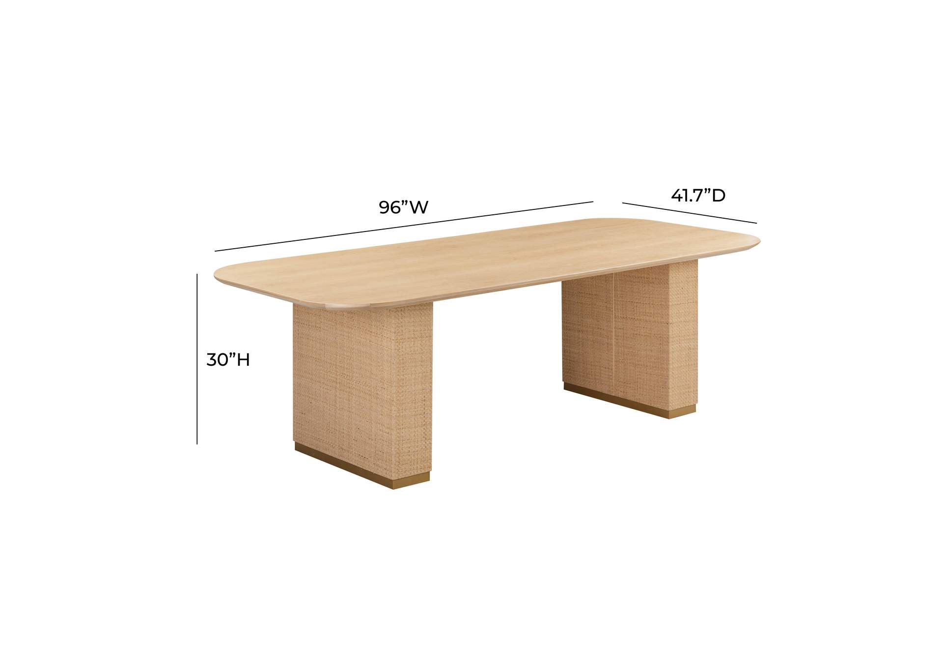 Akiba 96 Inch Rectangular Dining Table image 9