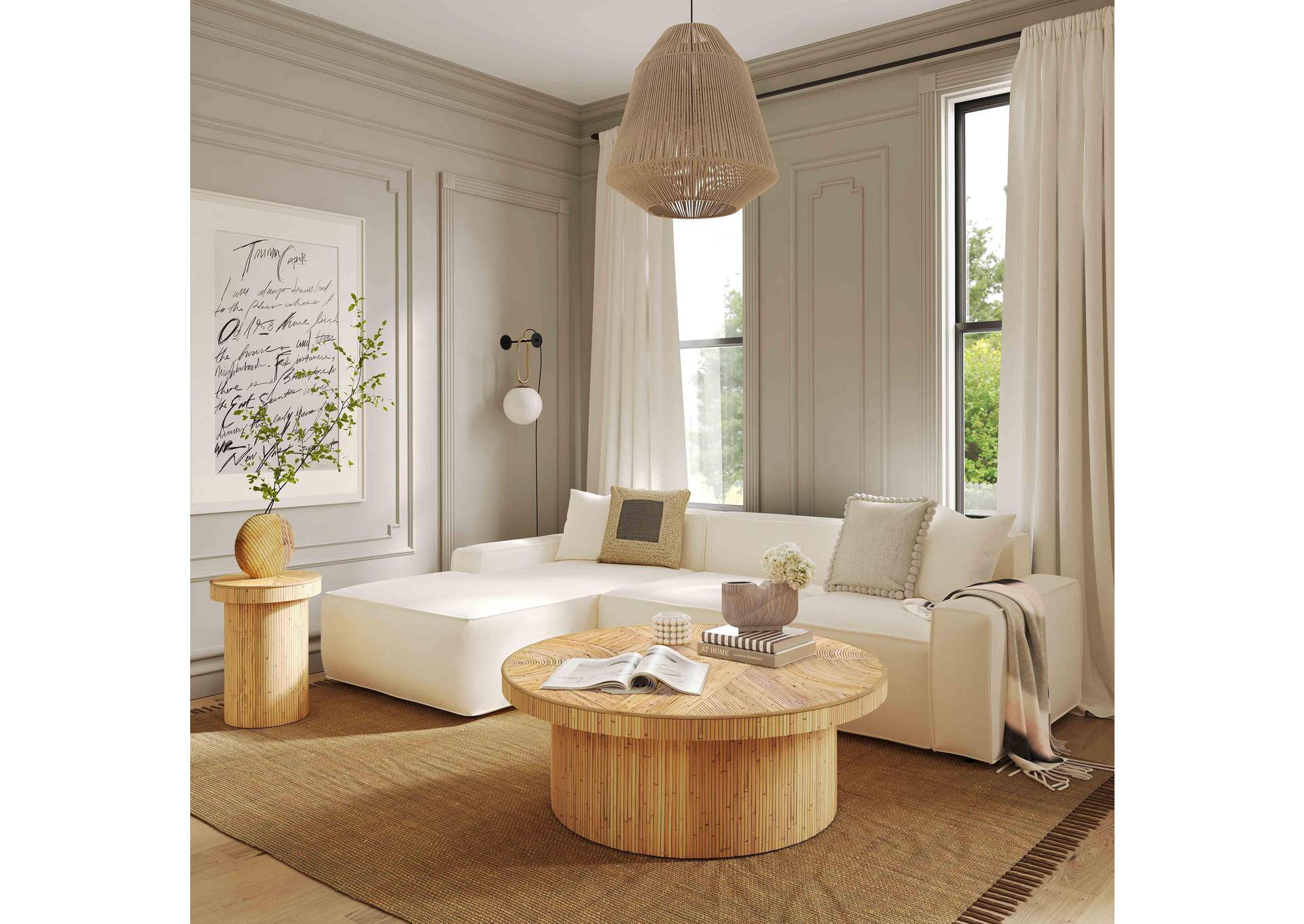 Acadia Rattan Coffee Table image 3