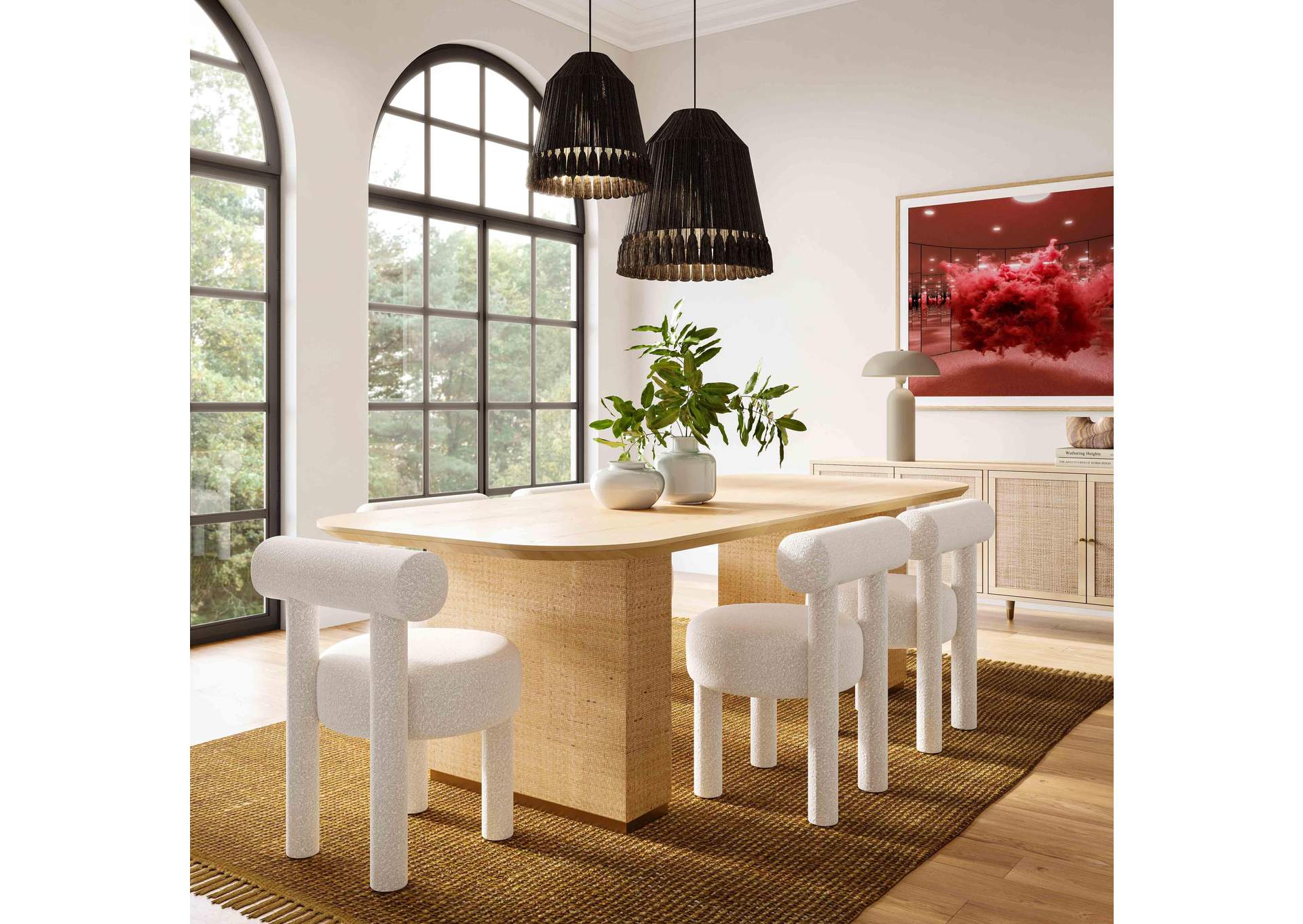 Akiba 96 Inch Rectangular Dining Table image 3