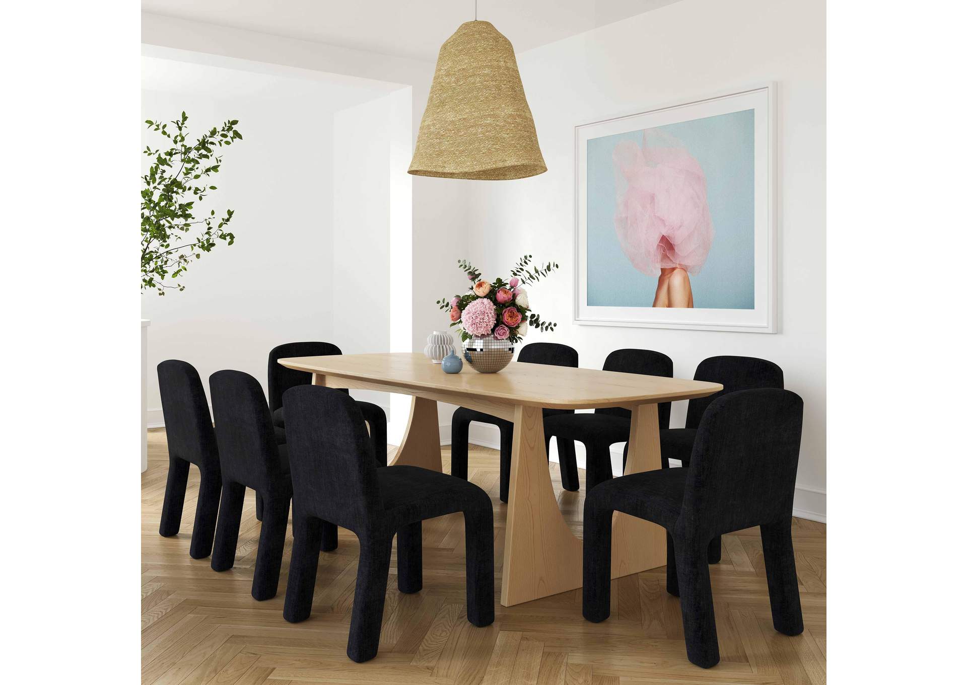 Cybill Natural Ash 94 Inch Rectangular Dining Table image 3