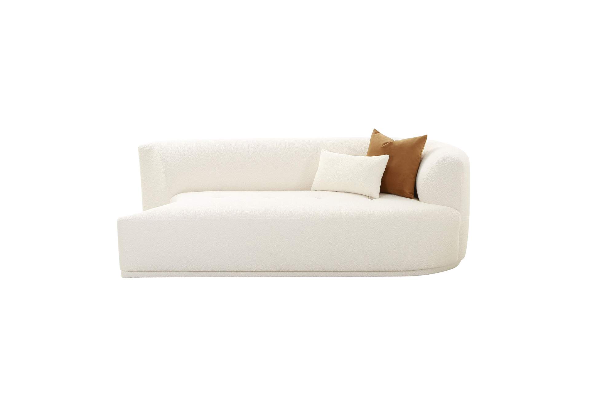 Fickle Cream Boucle Modular Right Facing Loveseat image 4