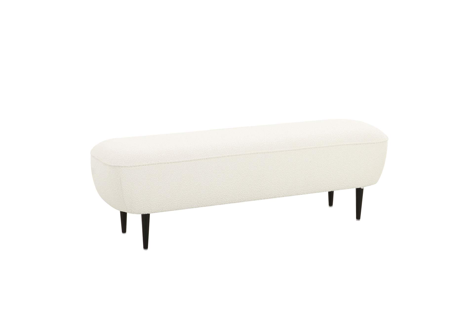 Denise Cream Boucle Bench image 1