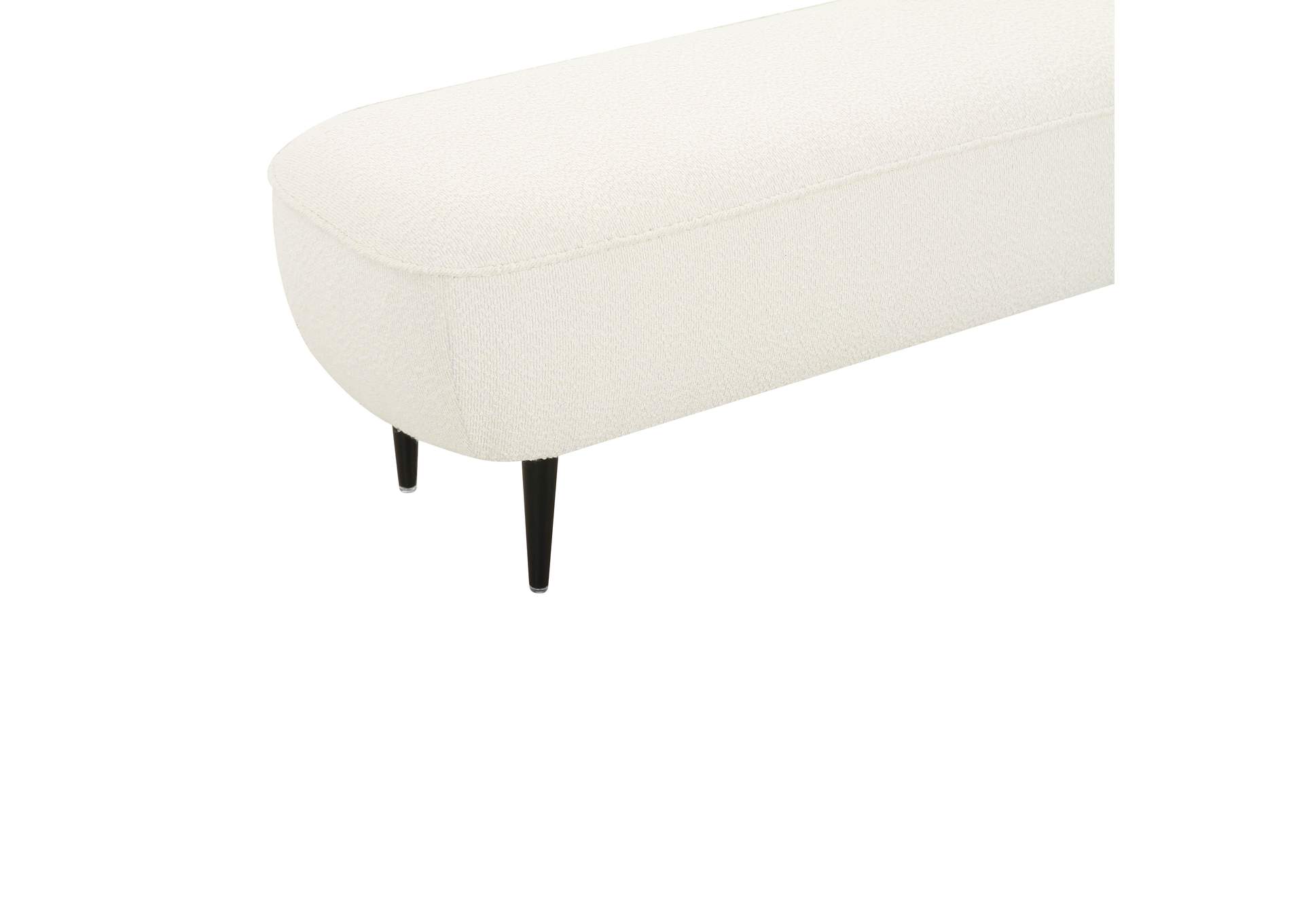 Denise Cream Boucle Bench image 5
