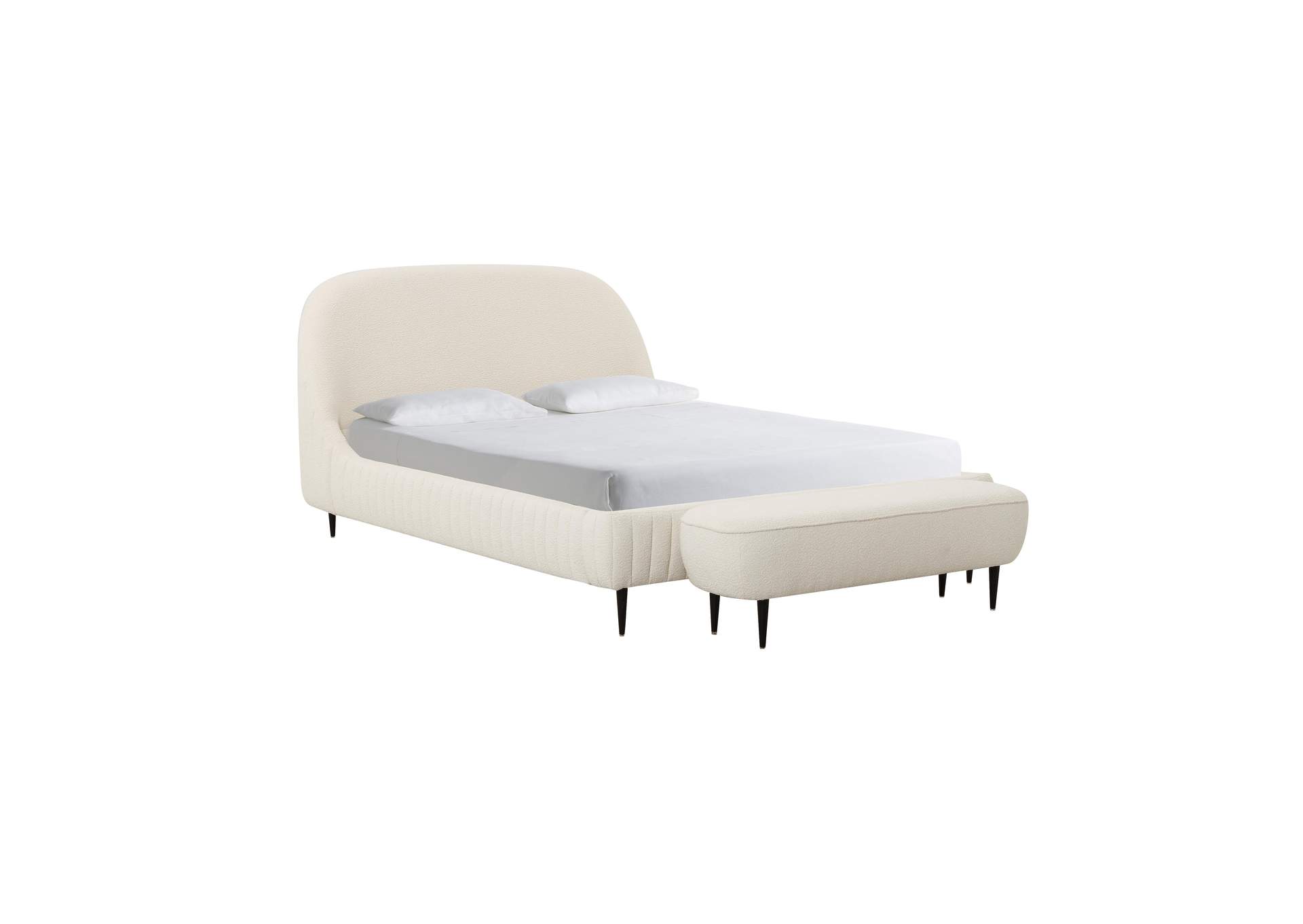 Denise Cream Boucle King Bed image 5