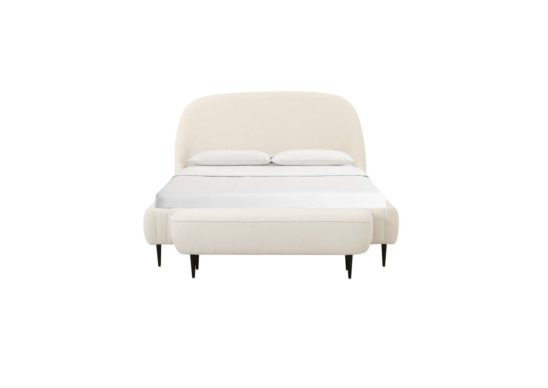 Denise Cream Boucle King Bed image 6