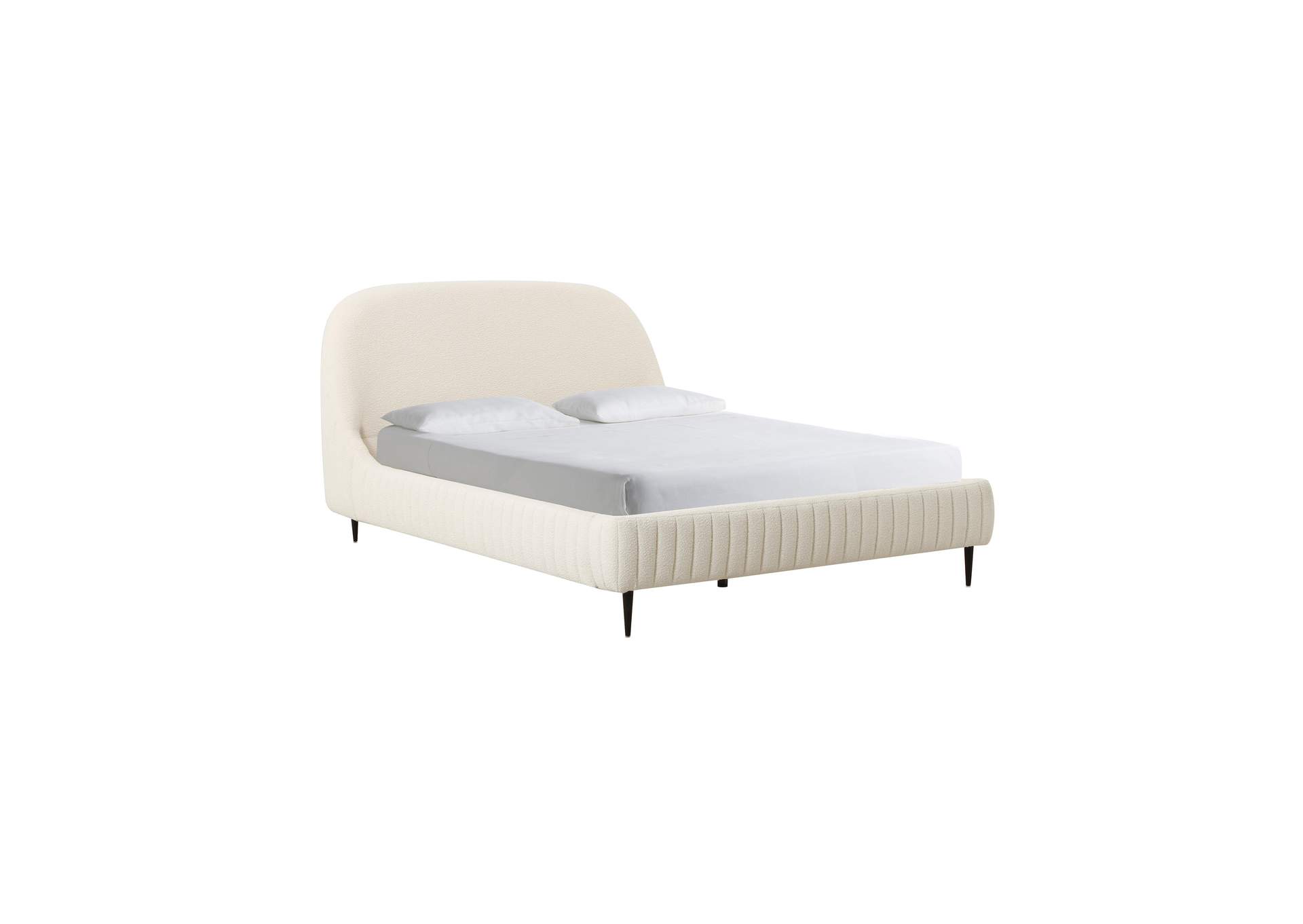Denise Cream Boucle King Bed image 1