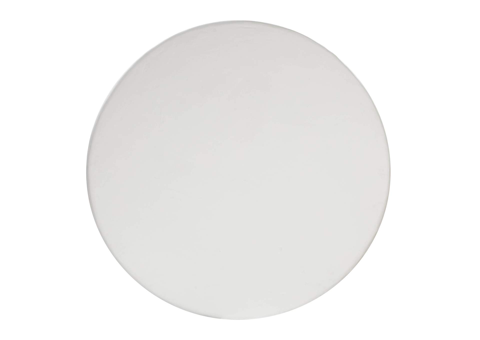 Elika White Faux Plaster Round Dining Table image 8