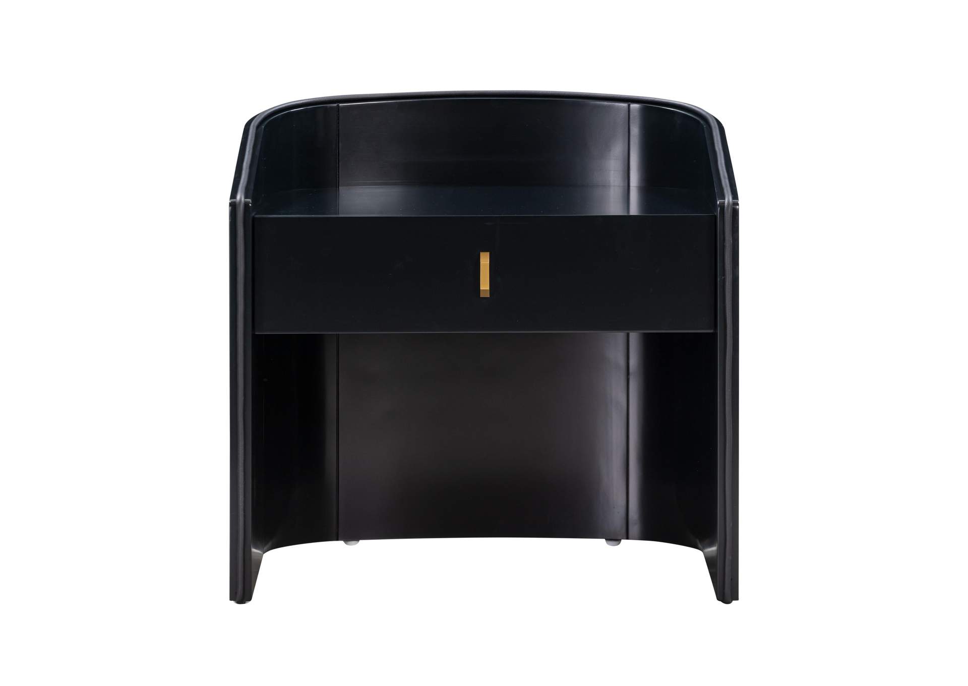 Collins Black Lacquer Nightstand image 4