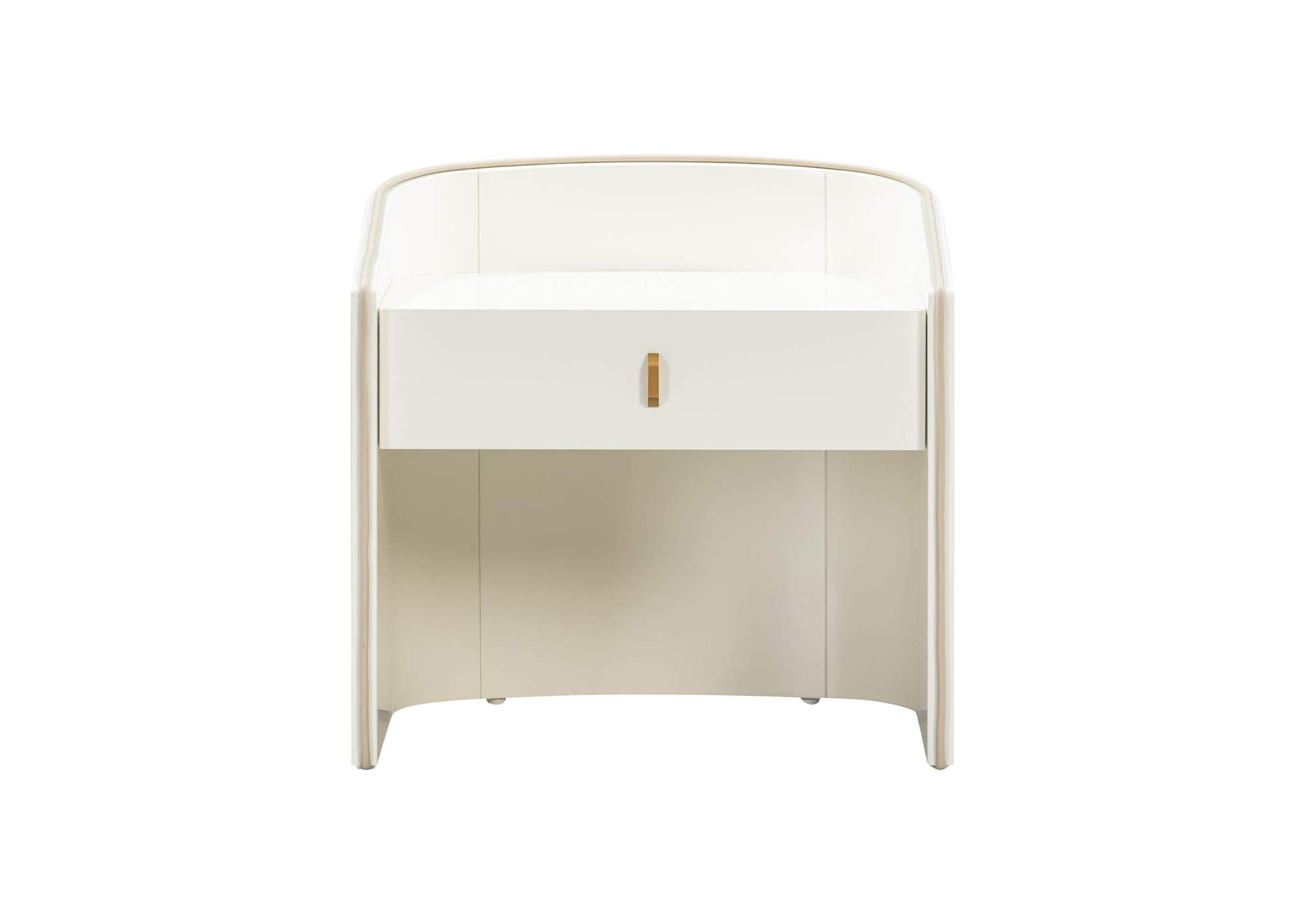 Collins Cream Lacquer Nightstand image 4
