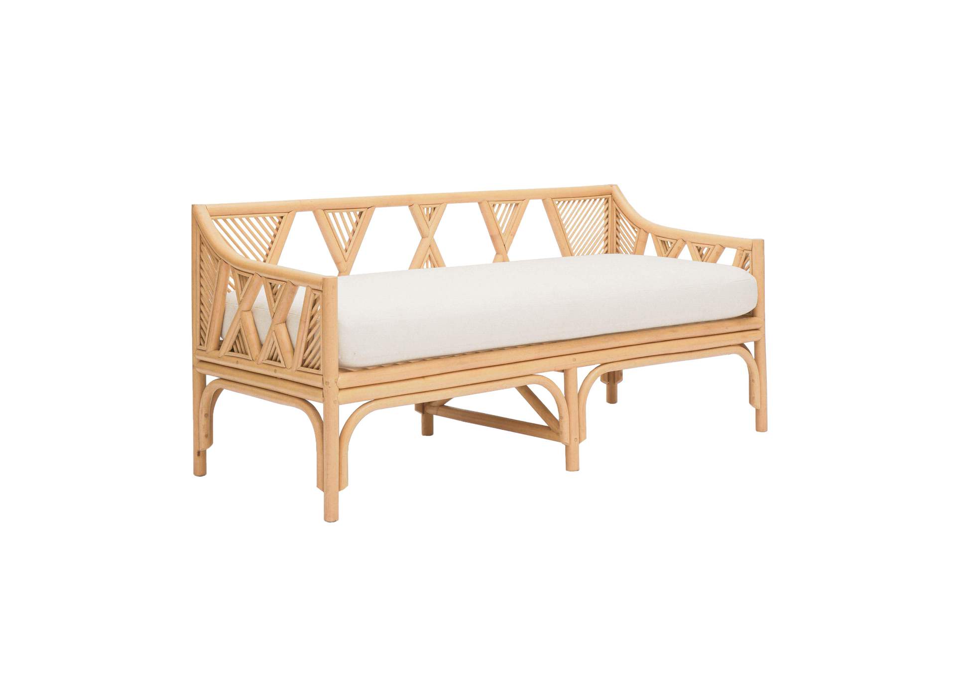 Jayla Natural Rattan Bench image 1