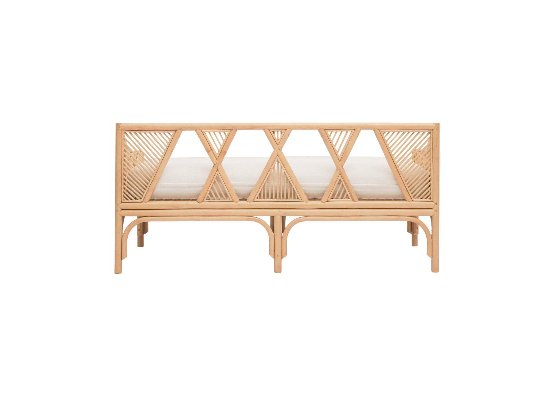Jayla Natural Rattan Bench image 5