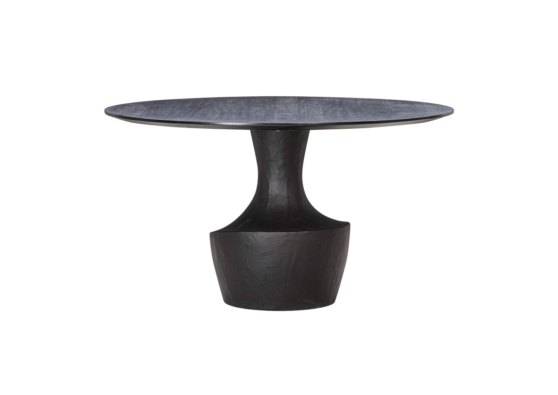 Gevra Black Acacia and Faux Plaster Dining Table image 4