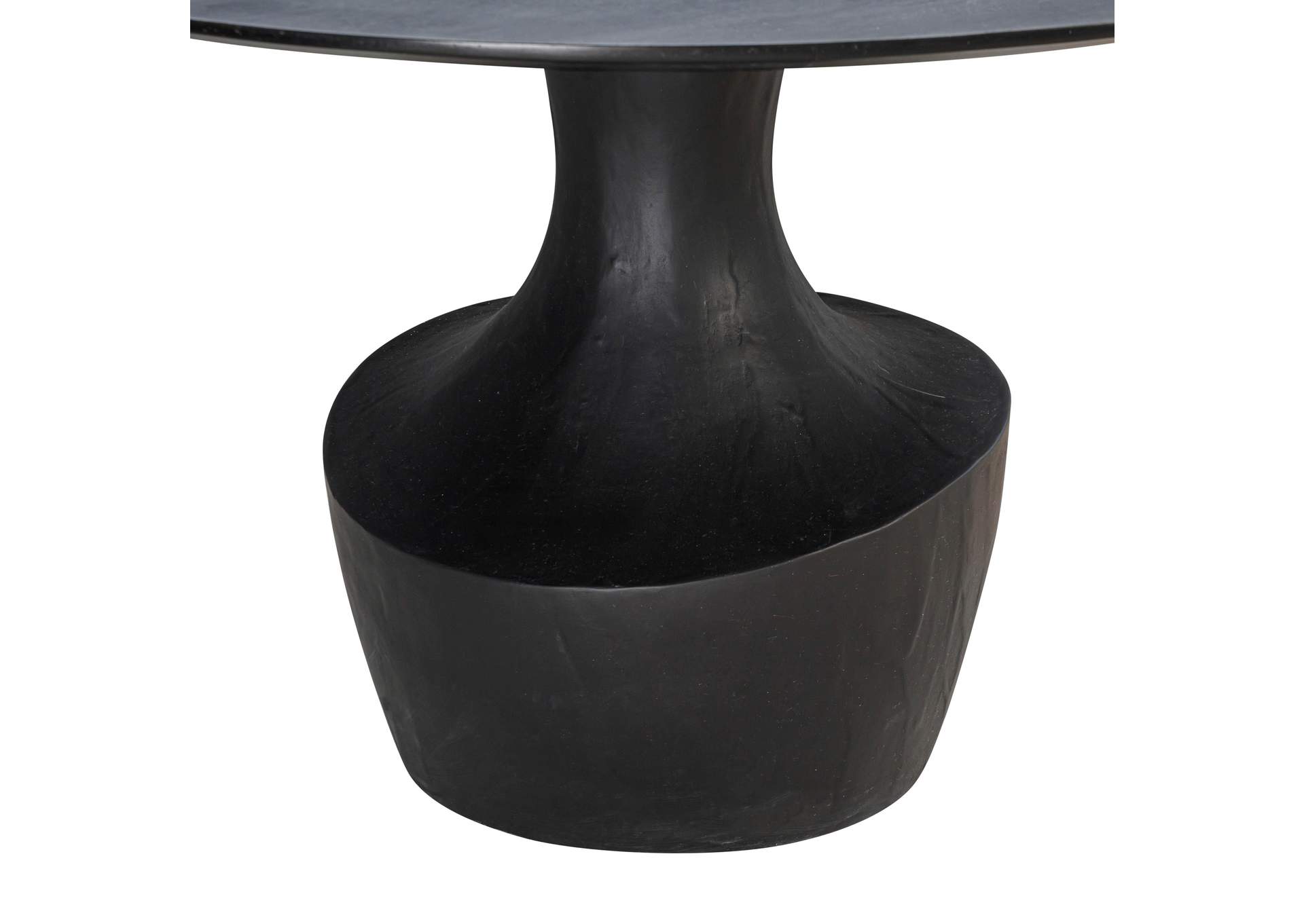 Gevra Black Acacia and Faux Plaster Dining Table image 5