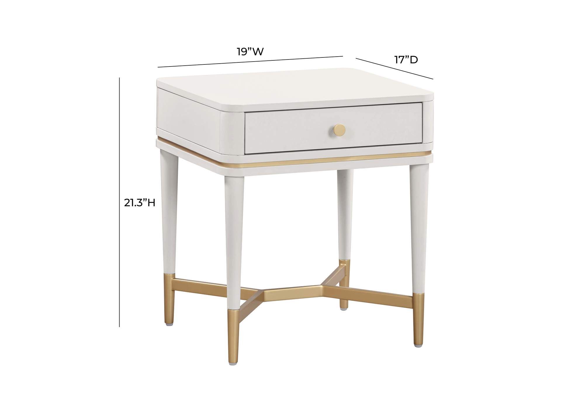 Julieta Cream Nightstand image 9