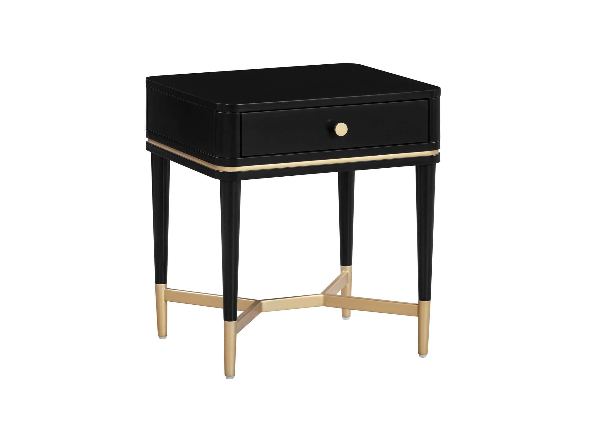 Julieta Black Nightstand image 1