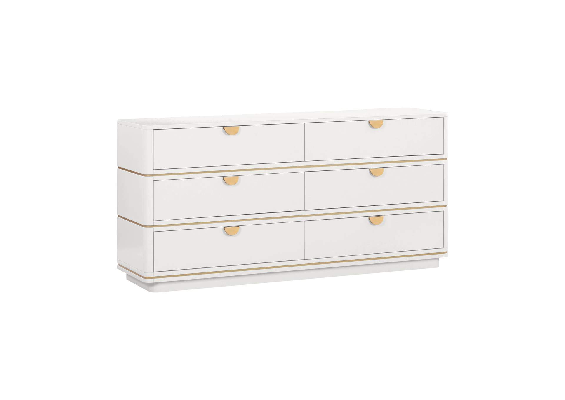 Julieta Cream 6 Drawer Dresser image 1