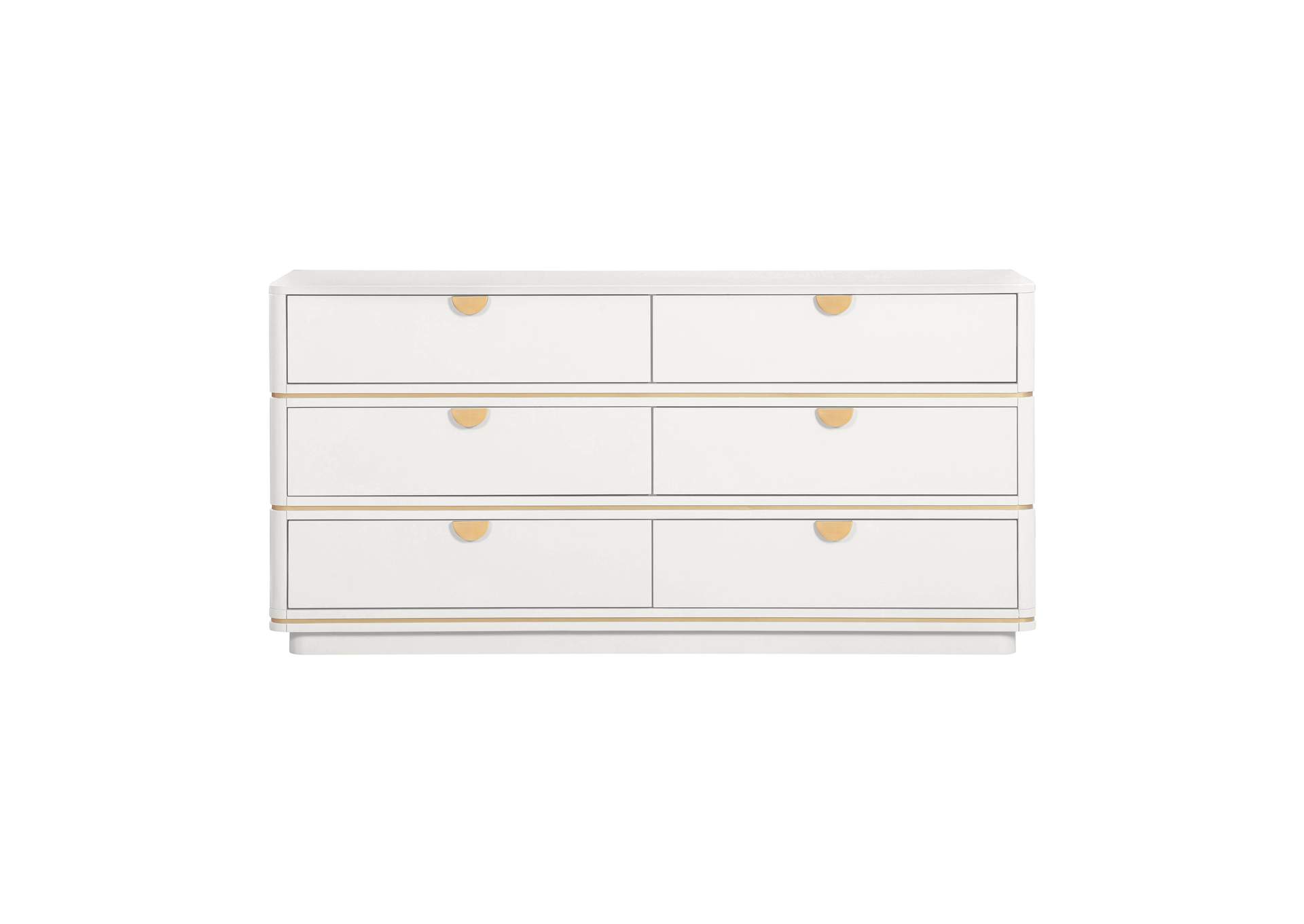 Julieta Cream 6 Drawer Dresser image 3