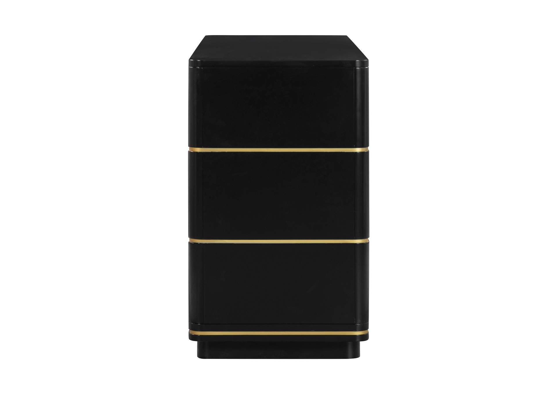 Julieta Black 6 Drawer Dresser image 5