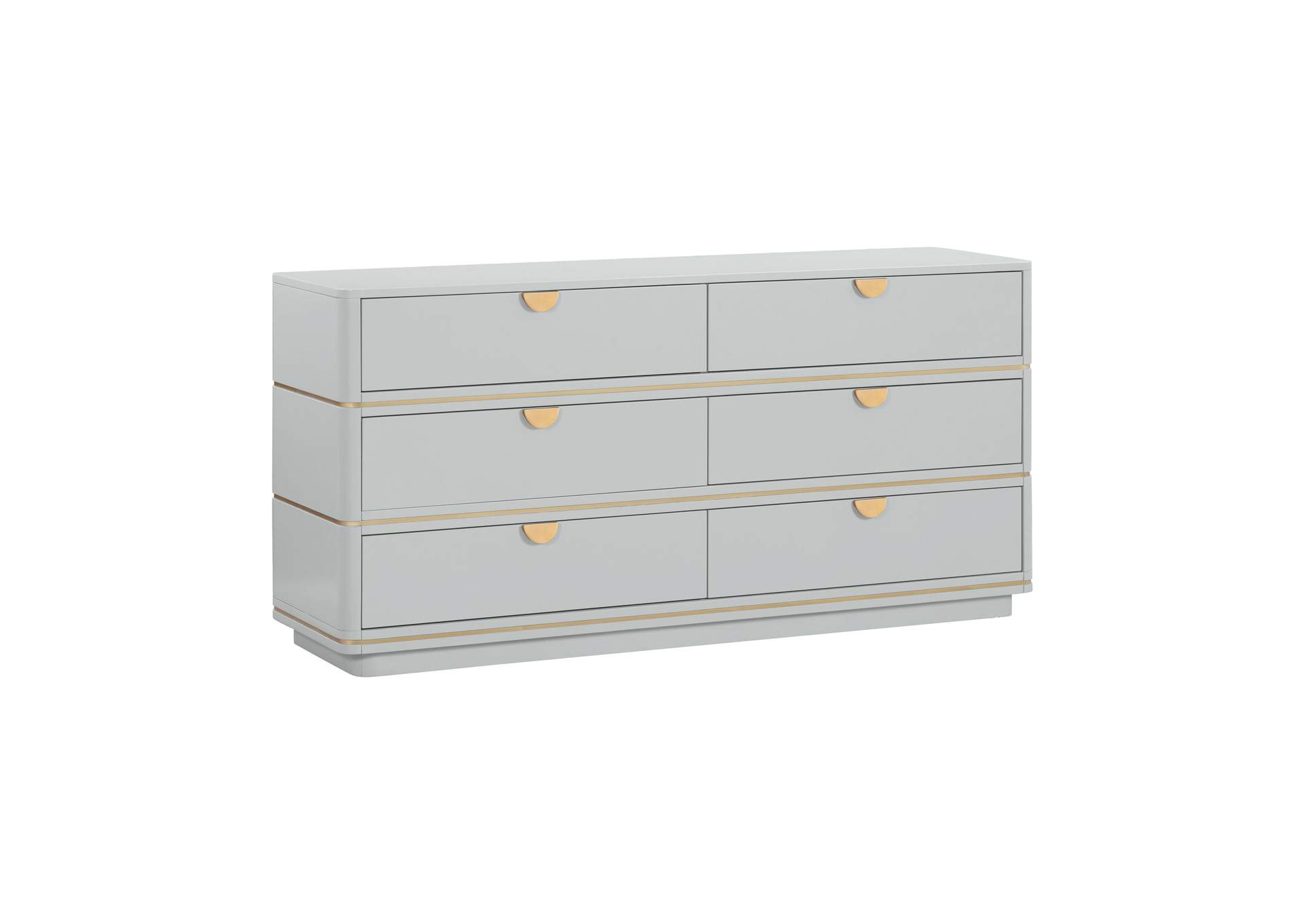 Julieta Grey 6 Drawer Dresser image 1