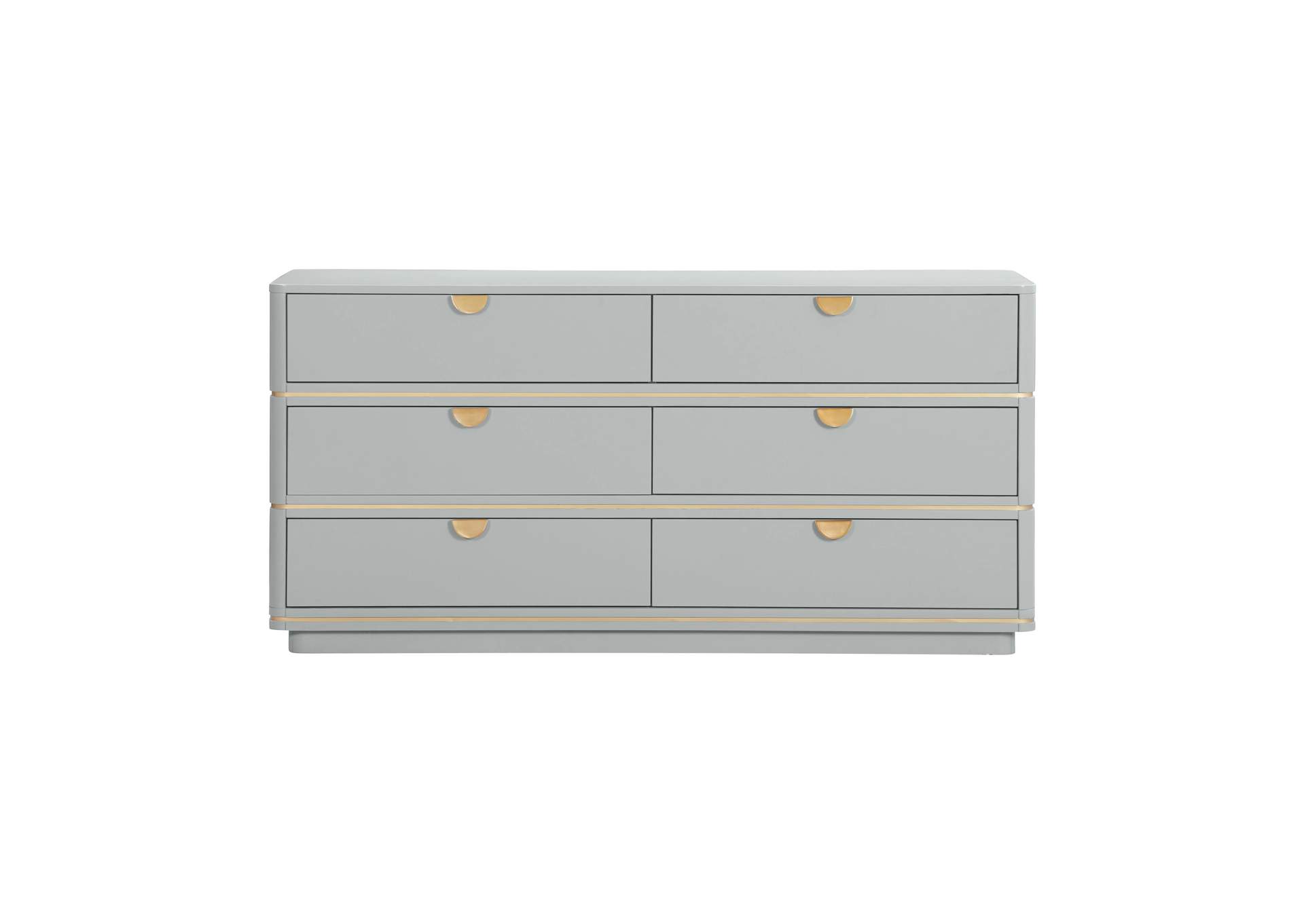 Julieta Grey 6 Drawer Dresser image 4