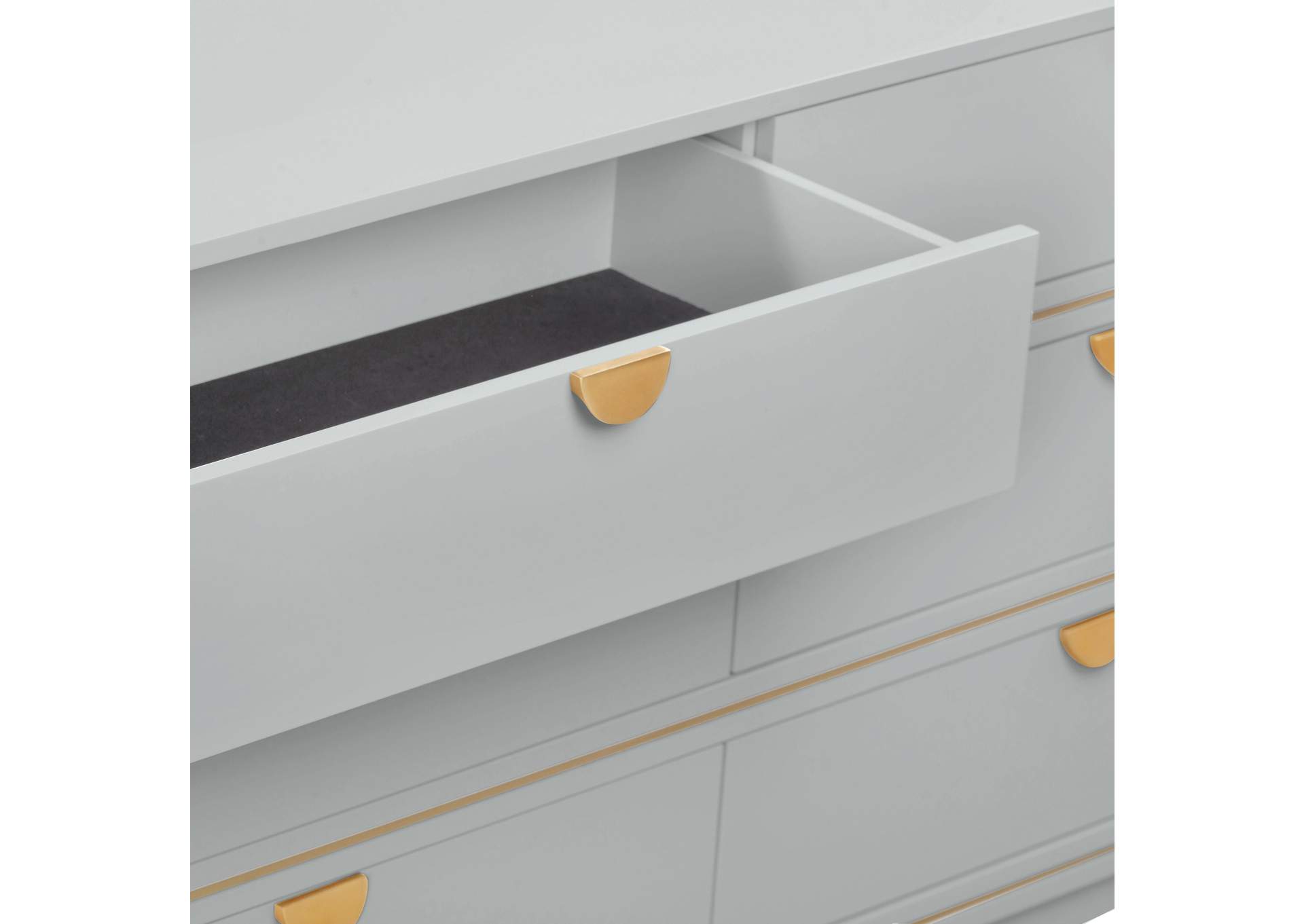 Julieta Grey 6 Drawer Dresser image 6