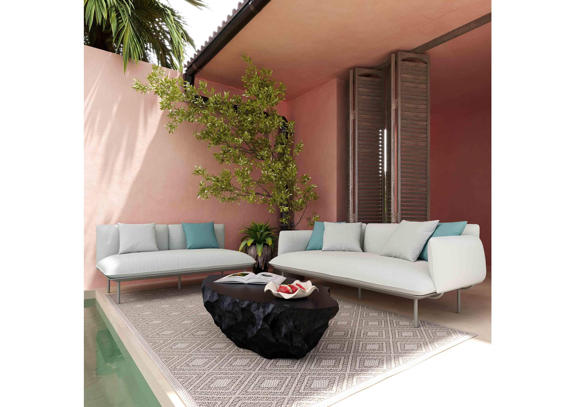 Katti Light Grey Outdoor Sofa image 3