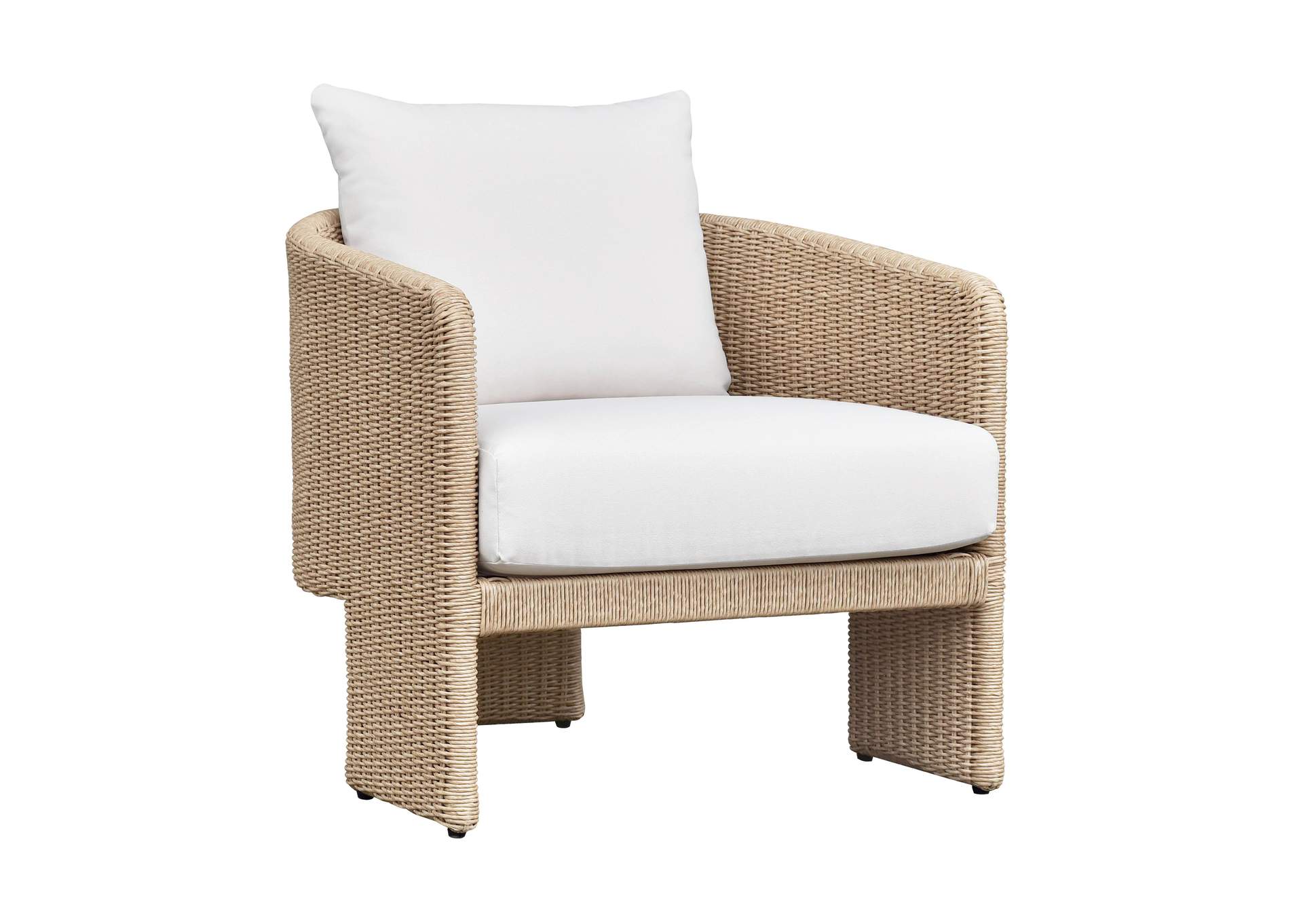 Alexa Cream Performance Fabric Outdoor Armchair image 1