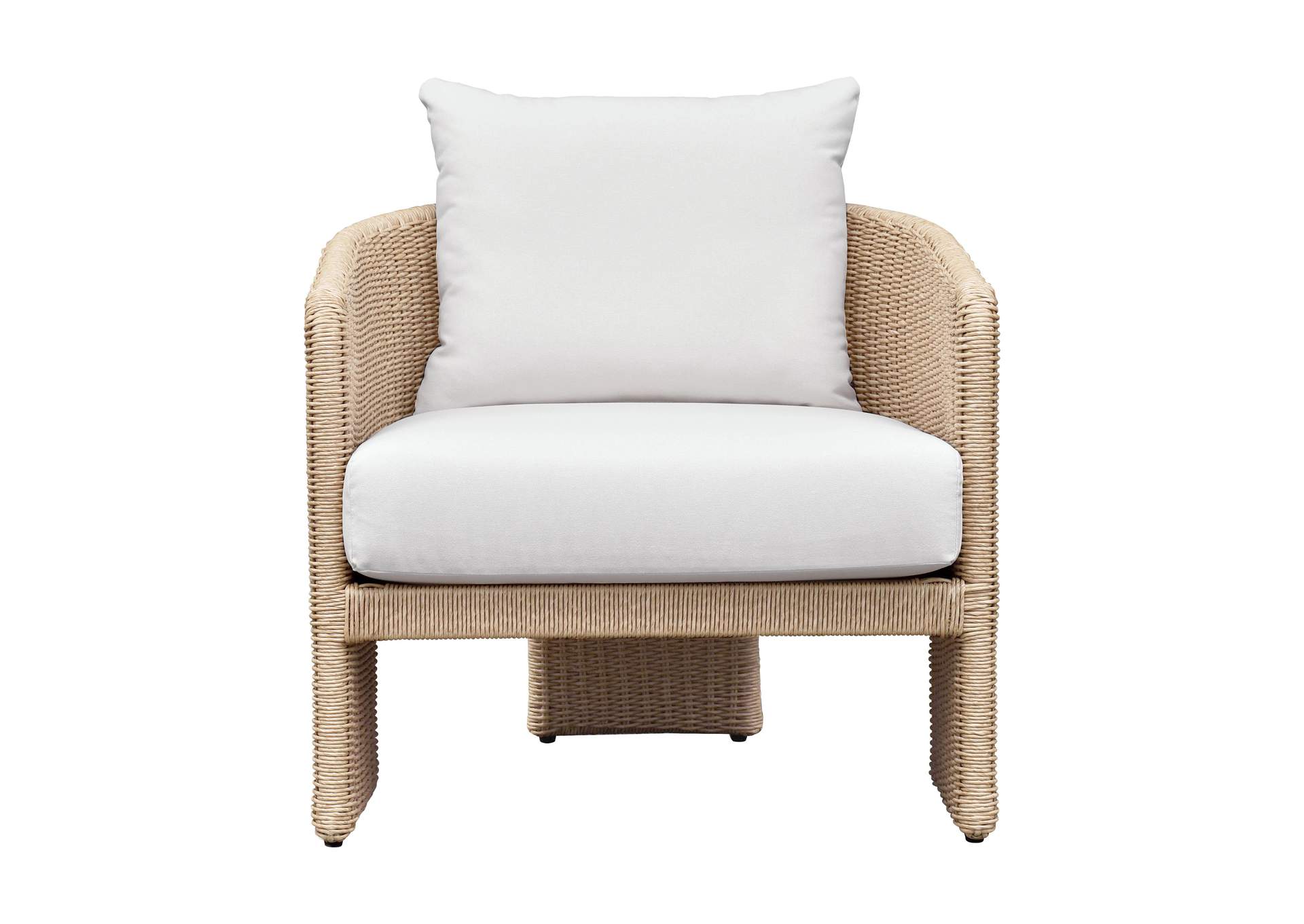 Alexa Cream Performance Fabric Outdoor Armchair image 4