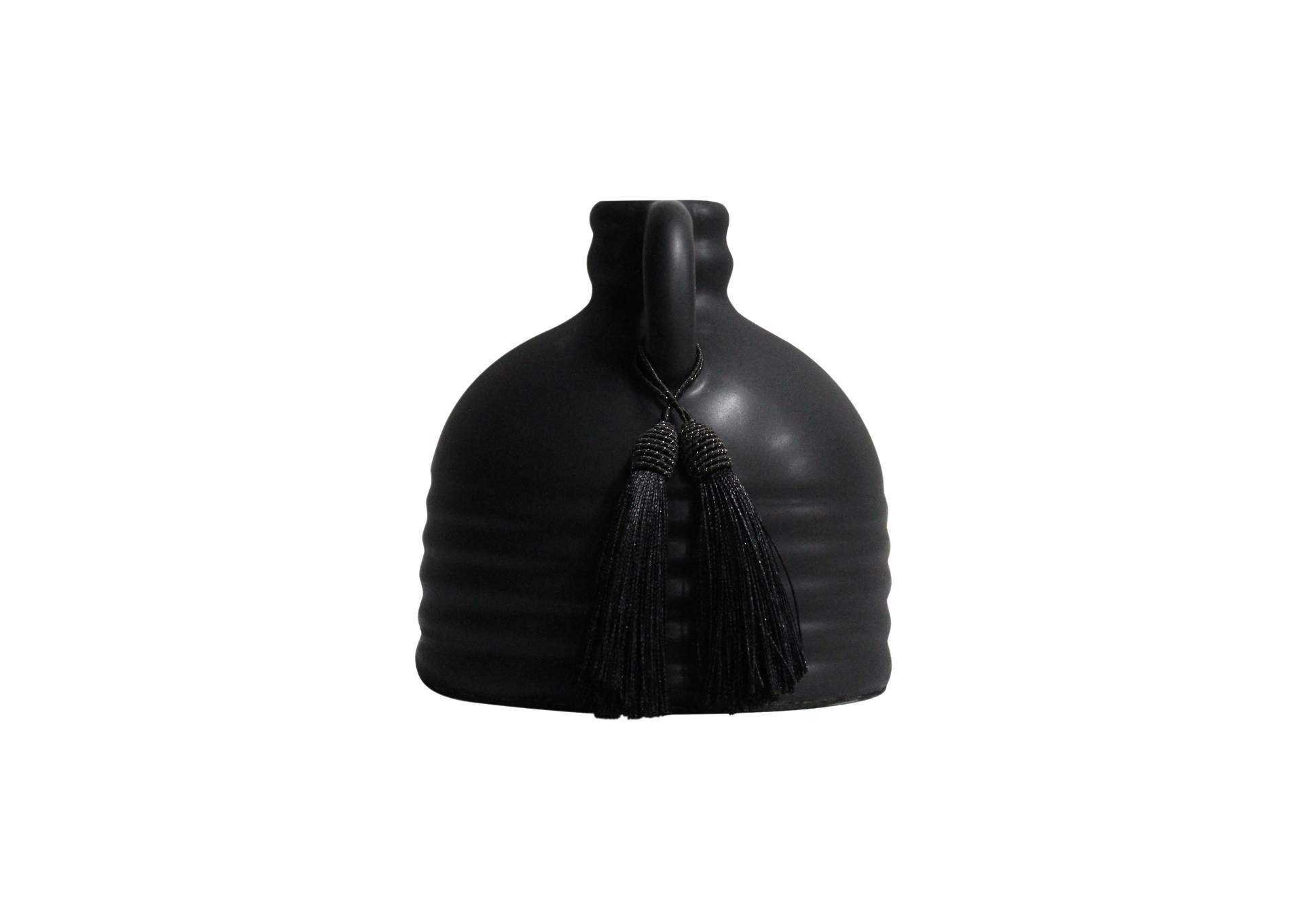 Adonis Black Ceramic Vase image 4