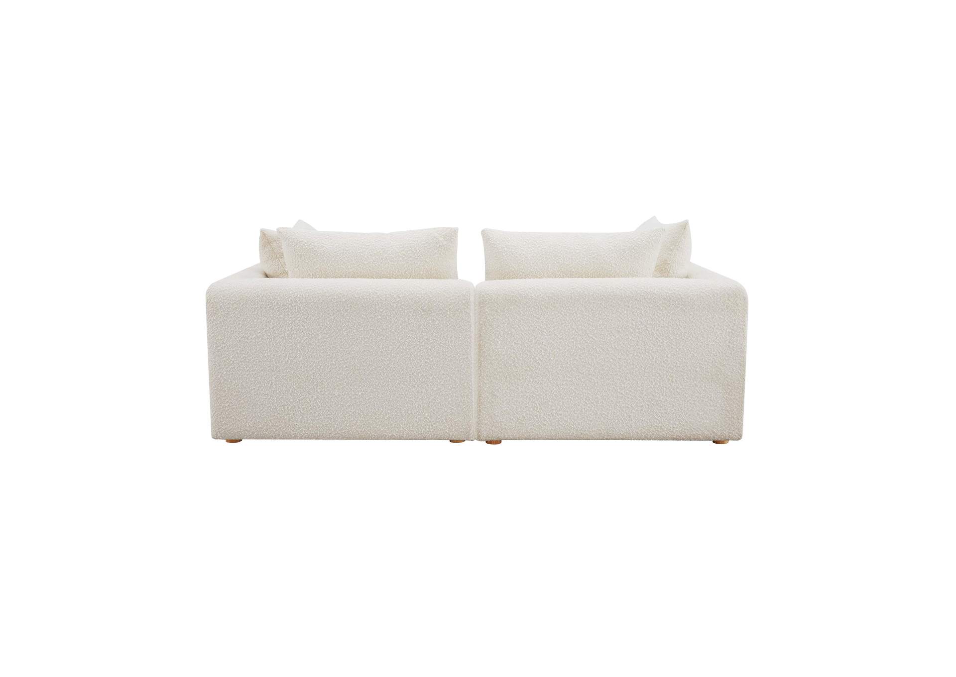 Hangover Cream Boucle Loveseat image 4