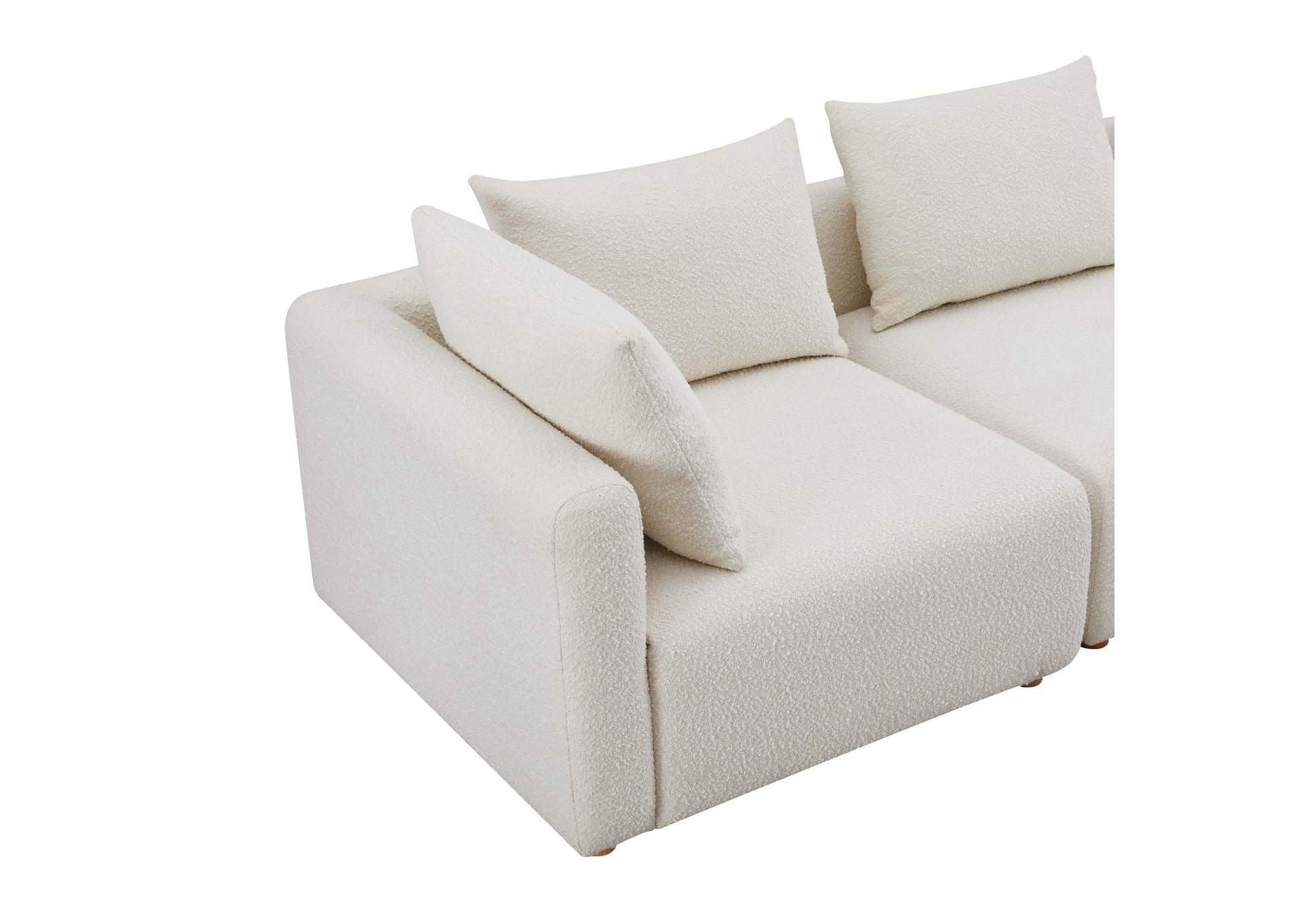 Hangover Cream Boucle Loveseat image 5
