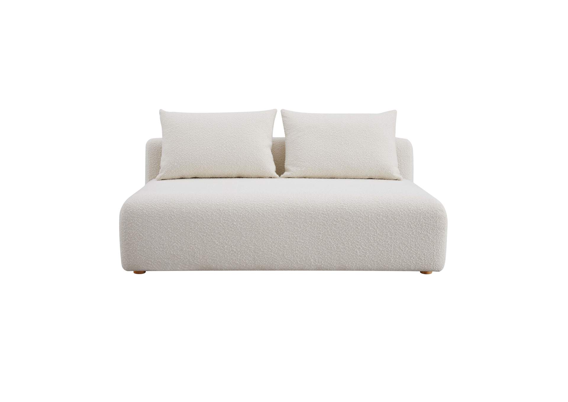 Hangover Cream Boucle Modular Loveseat image 4