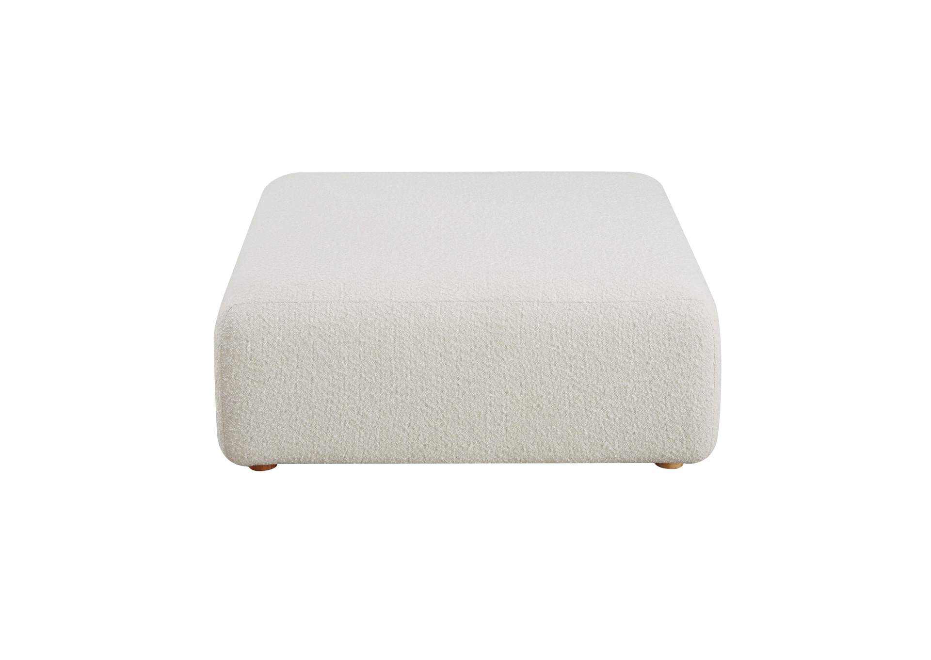 Hangover Cream Boucle Ottoman image 4
