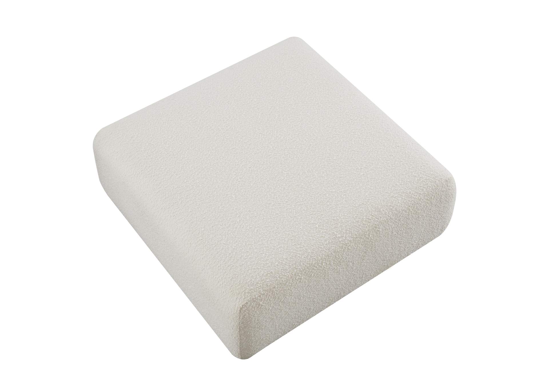 Hangover Cream Boucle Ottoman image 5