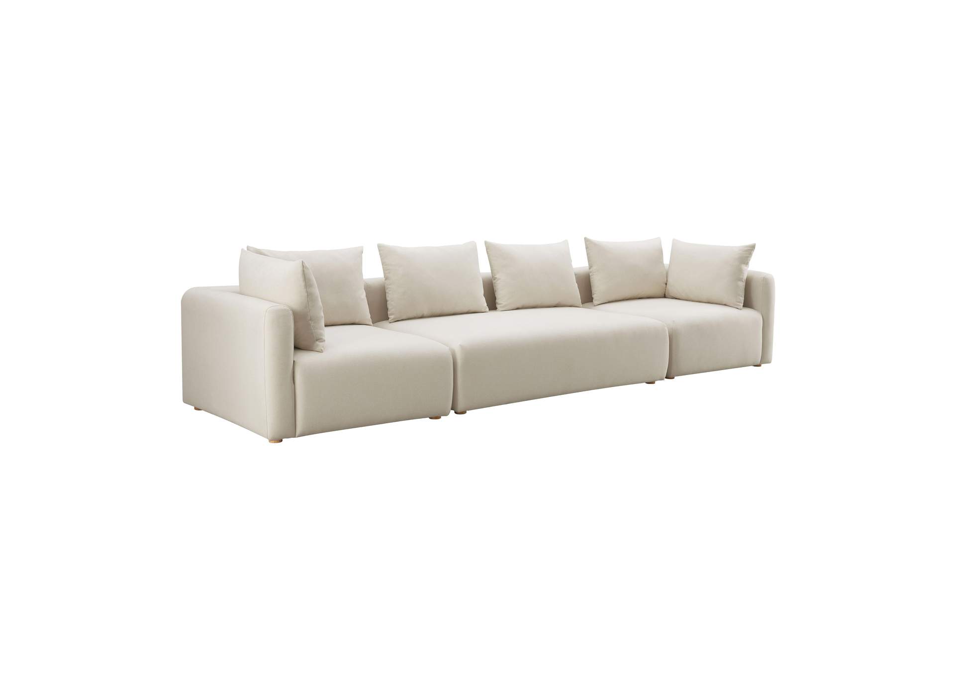 Hangover Cream Performance Linen 145 Inch Long Sofa image 1