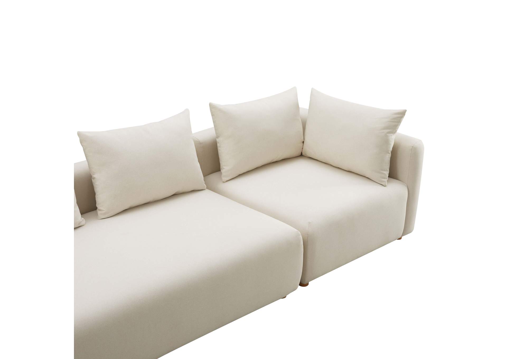 Hangover Cream Performance Linen 145 Inch Long Sofa image 4