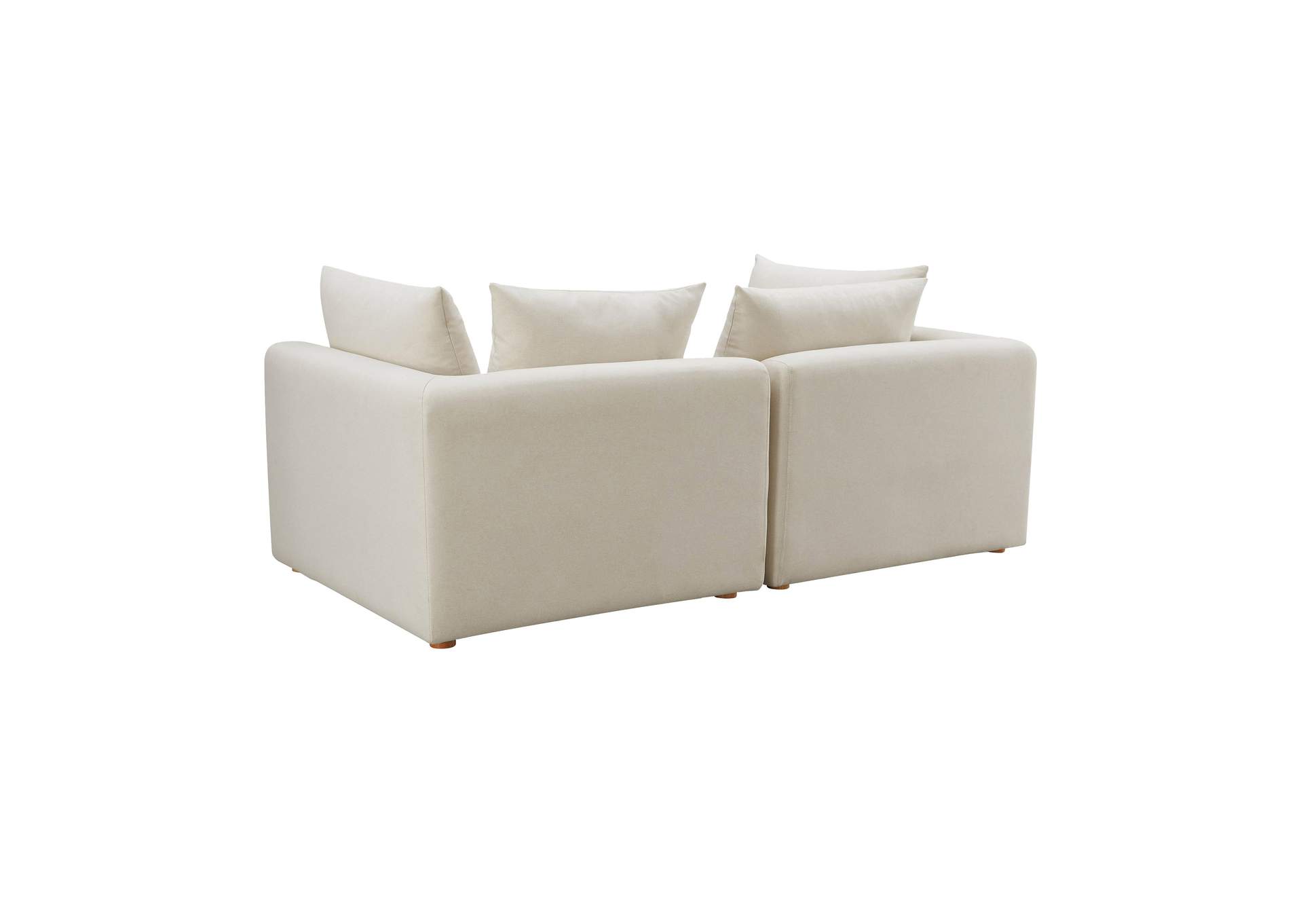 Hangover Cream Performance Linen Loveseat image 4