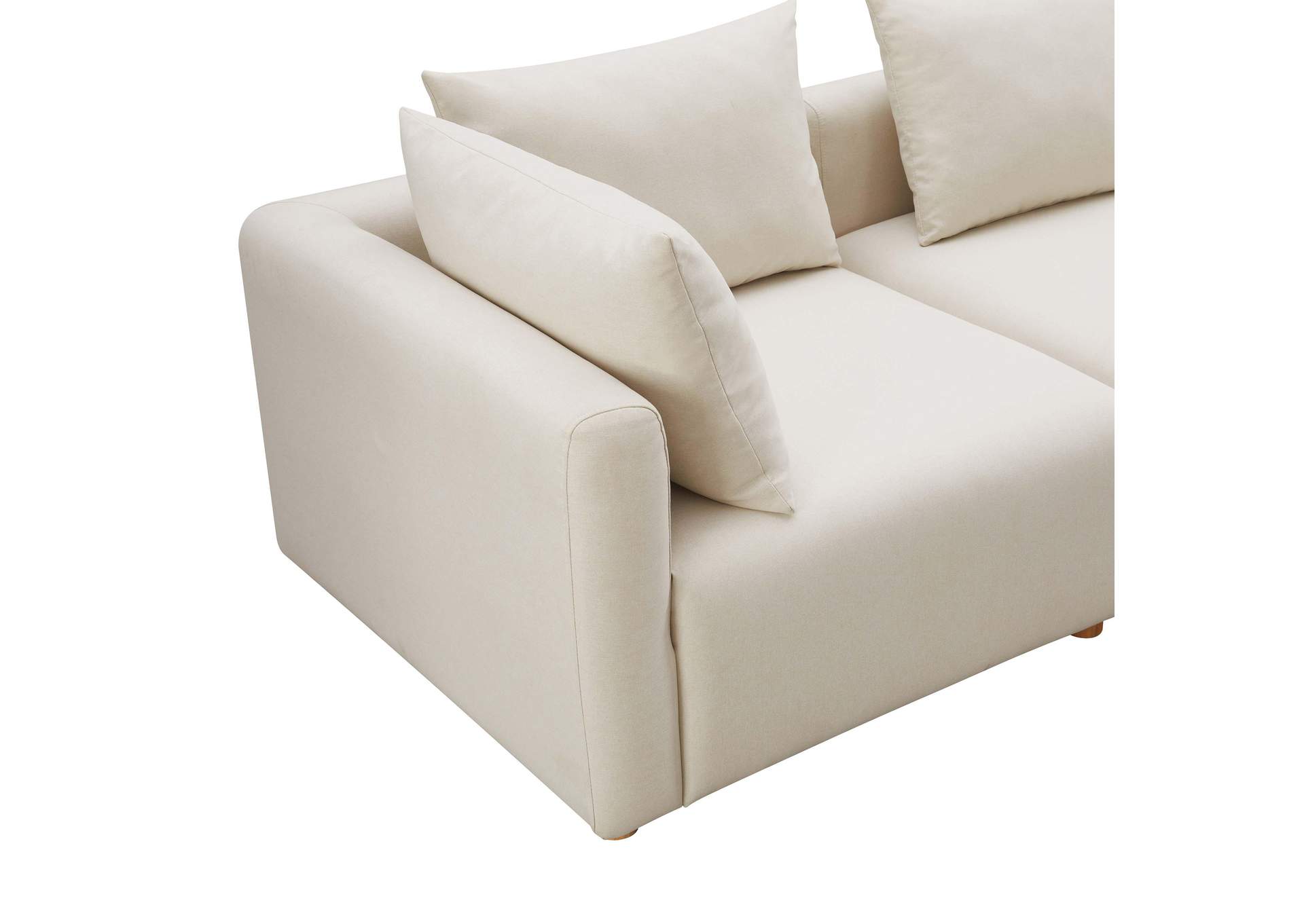 Hangover Cream Performance Linen Loveseat image 5