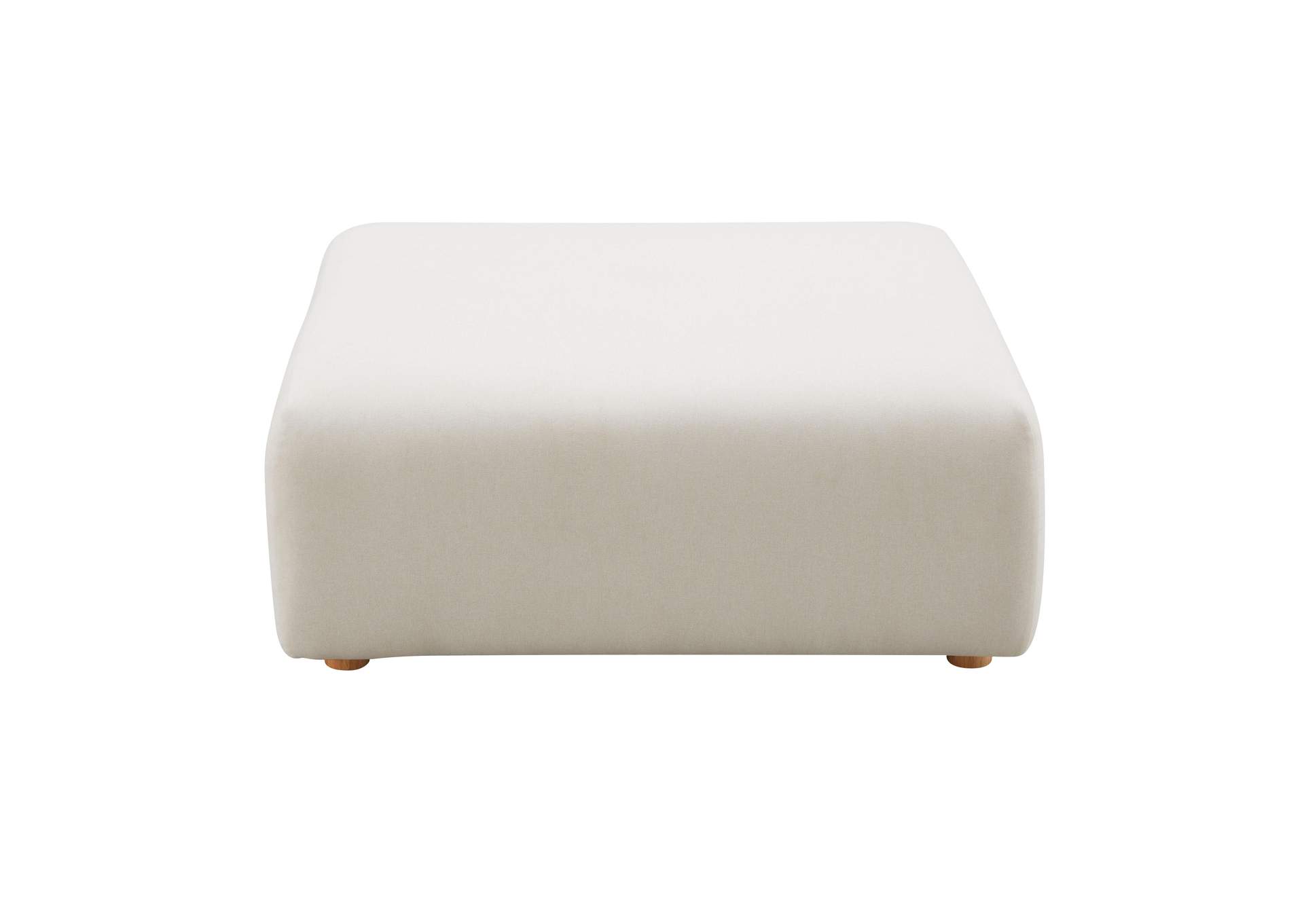 Hangover Cream Performance Linen Ottoman image 4