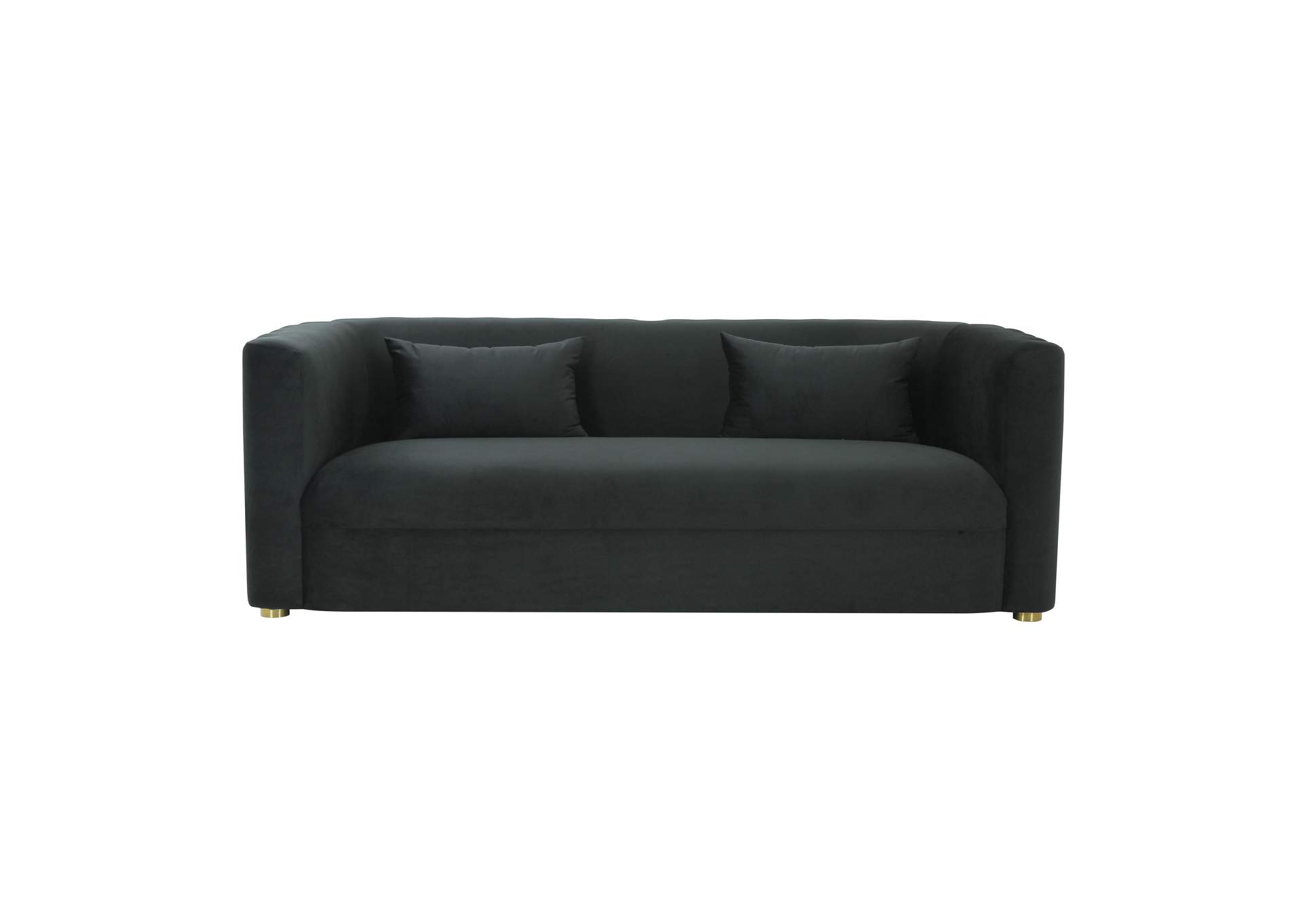 Callie Black Velvet Sofa image 4