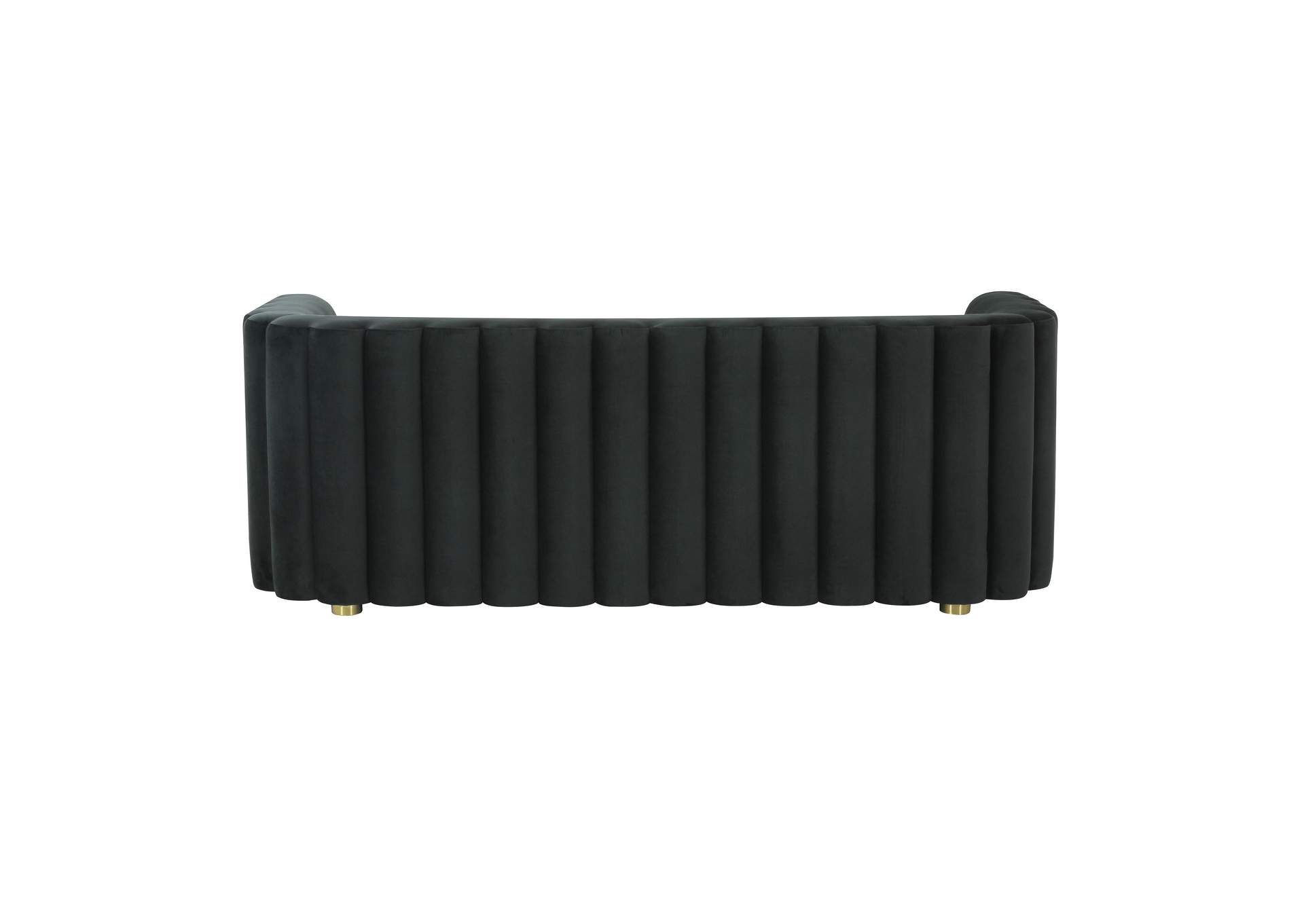 Callie Black Velvet Sofa image 5