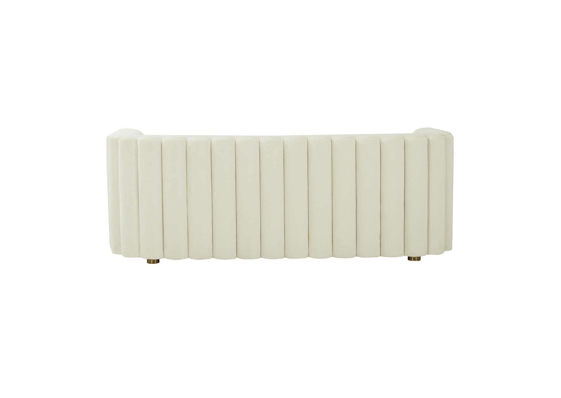 Callie Cream Velvet Sofa image 5